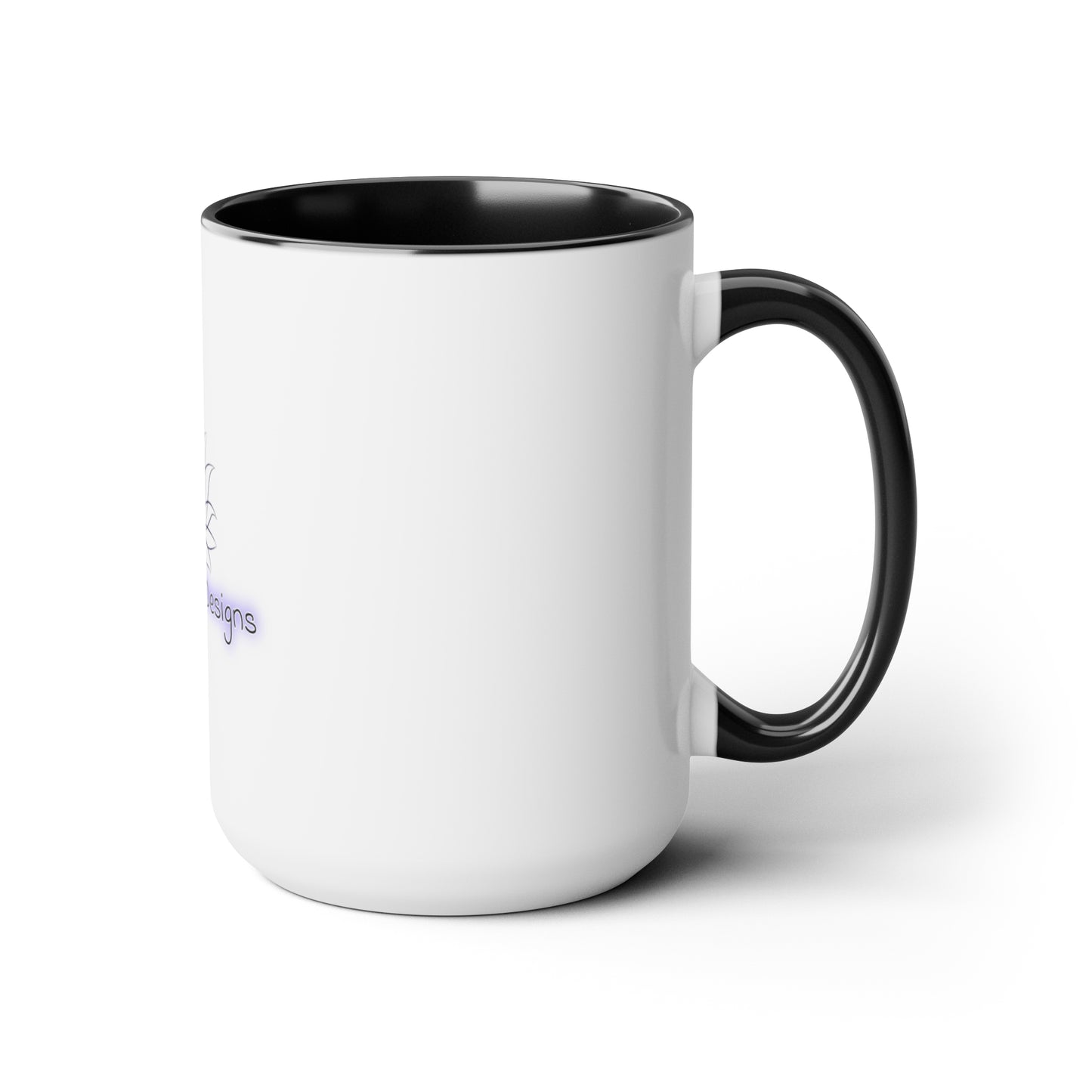 The Lotus Designs Two-Tone Coffee Mugs, 15oz
