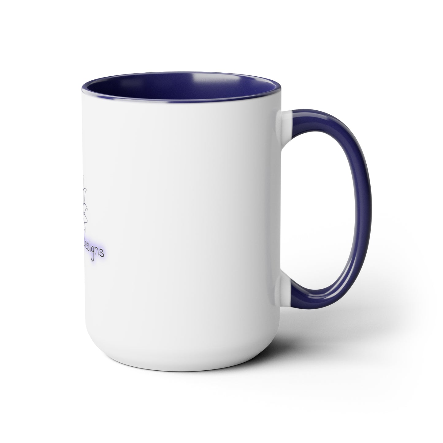 The Lotus Designs Two-Tone Coffee Mugs, 15oz