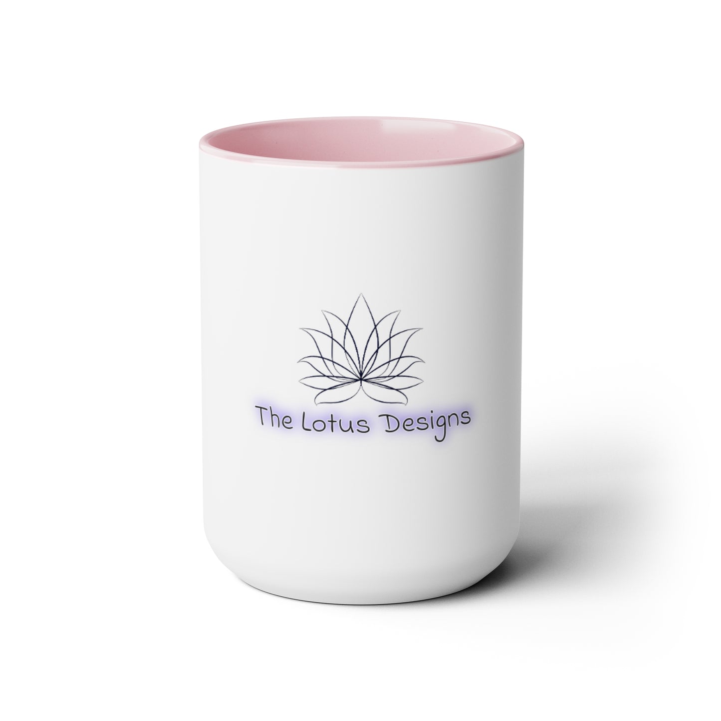 The Lotus Designs Two-Tone Coffee Mugs, 15oz