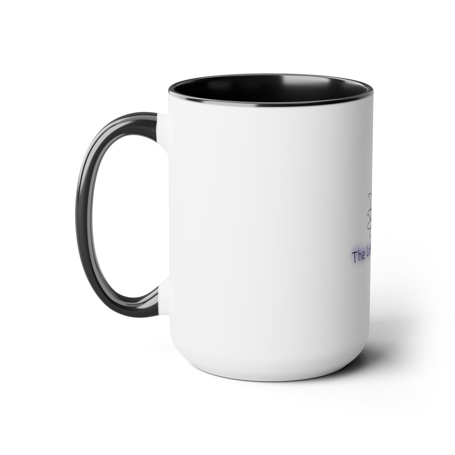 The Lotus Designs Two-Tone Coffee Mugs, 15oz