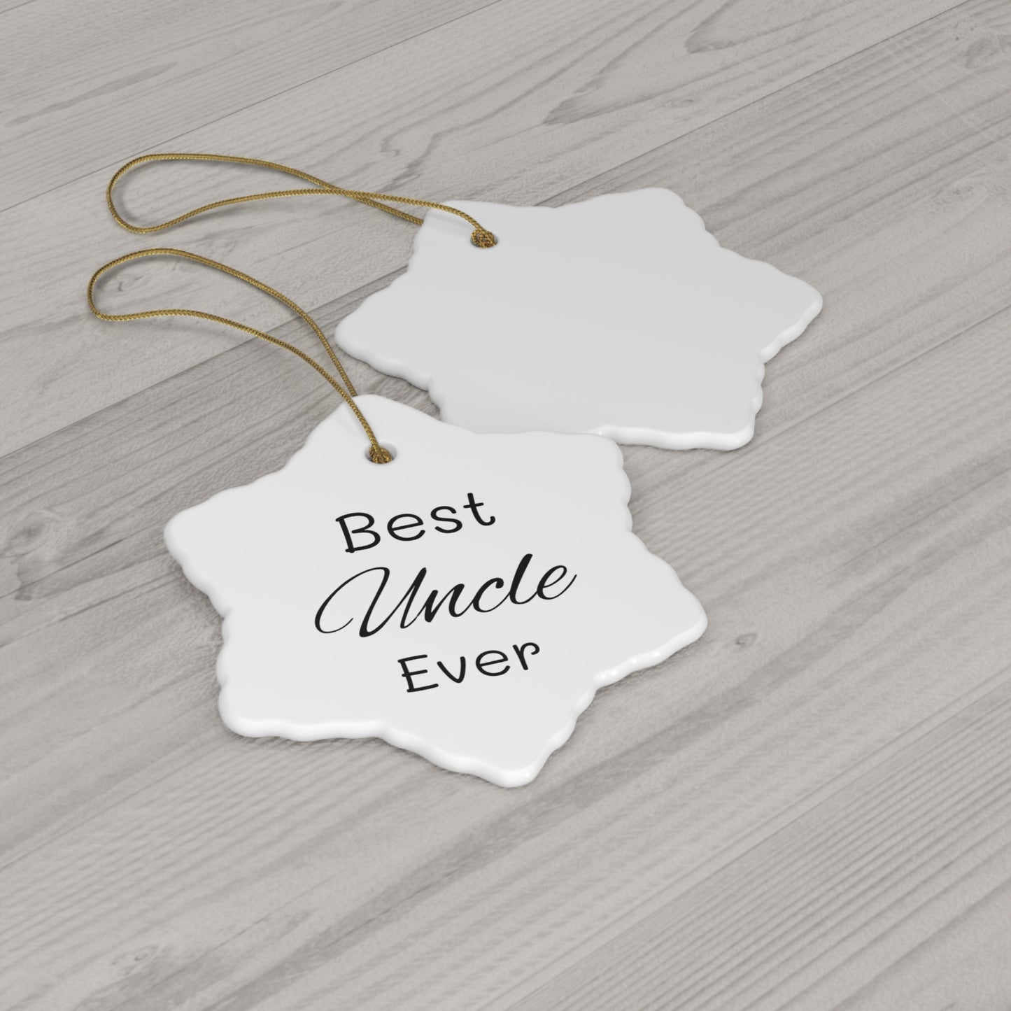 Best Uncle Ceramic Ornament, 4 Shapes