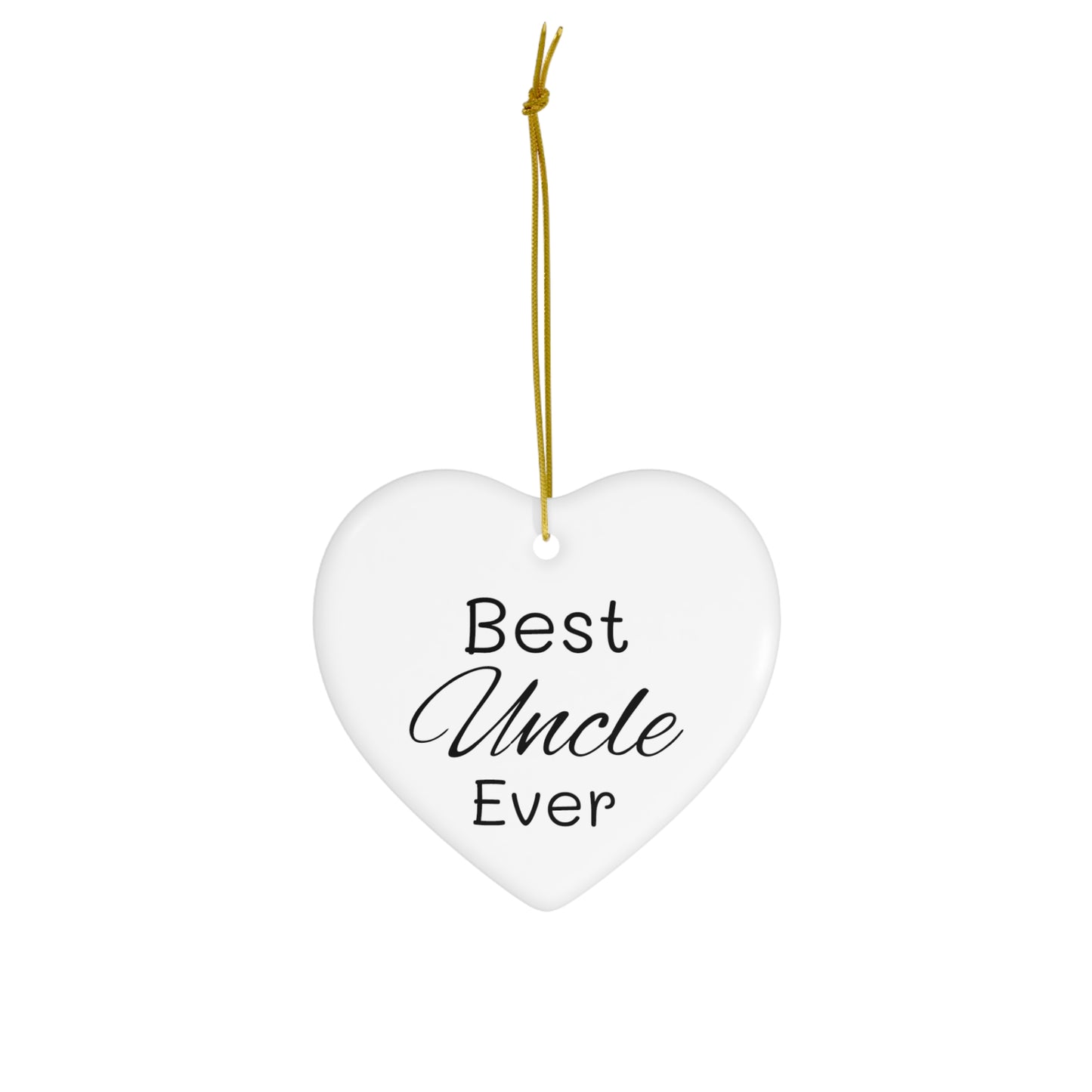 Best Uncle Ceramic Ornament, 4 Shapes