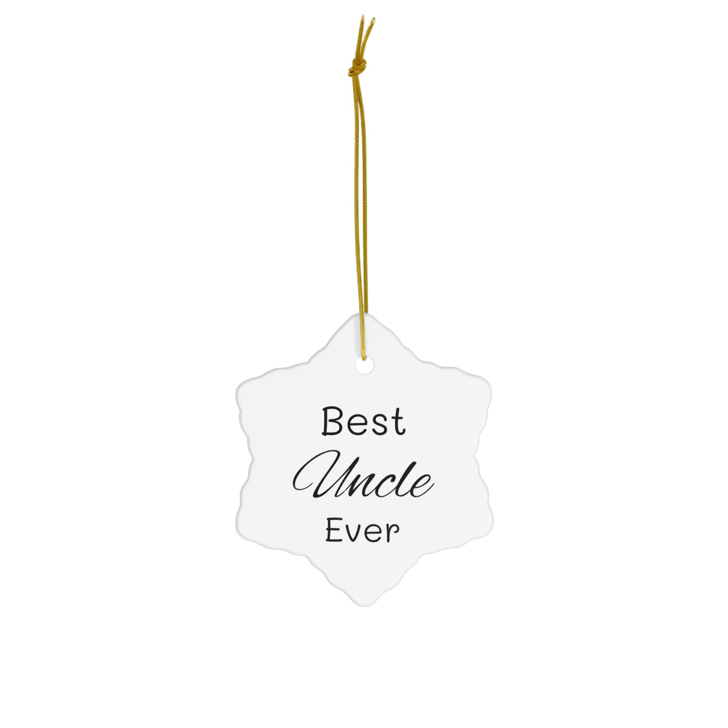 Best Uncle Ceramic Ornament, 4 Shapes