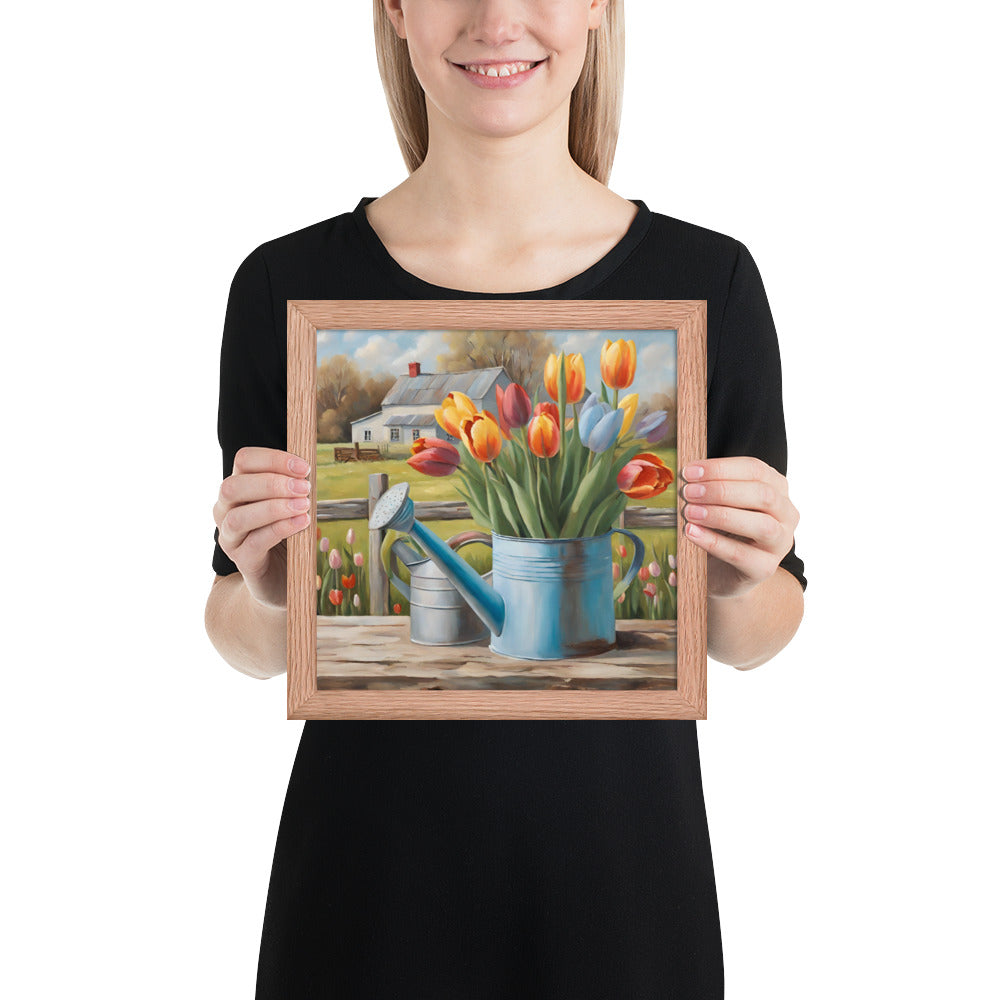 Spring On The Farm Framed poster