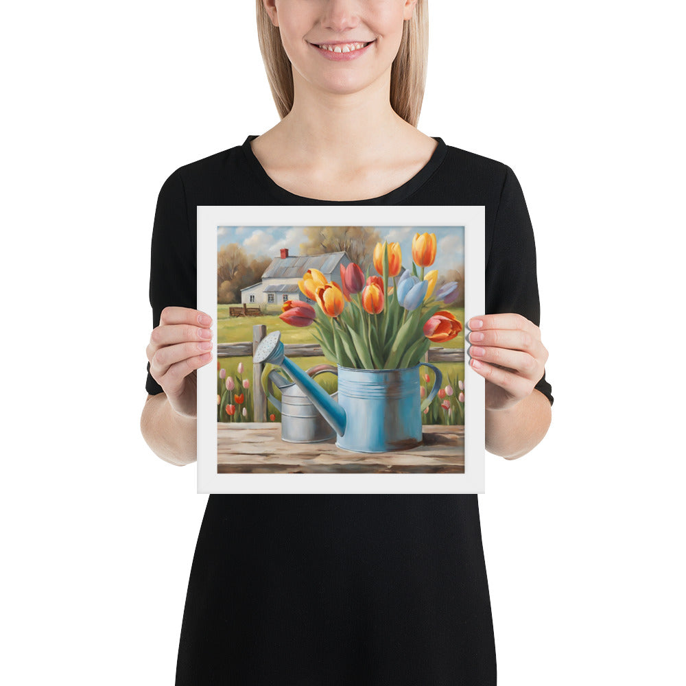 Spring On The Farm Framed poster