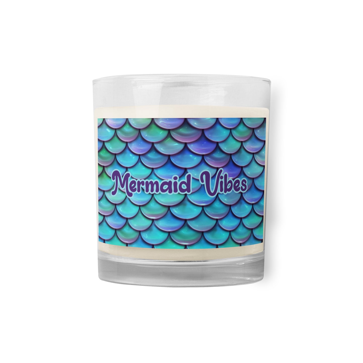 Mermaid Vibes Glass jar soy wax candle