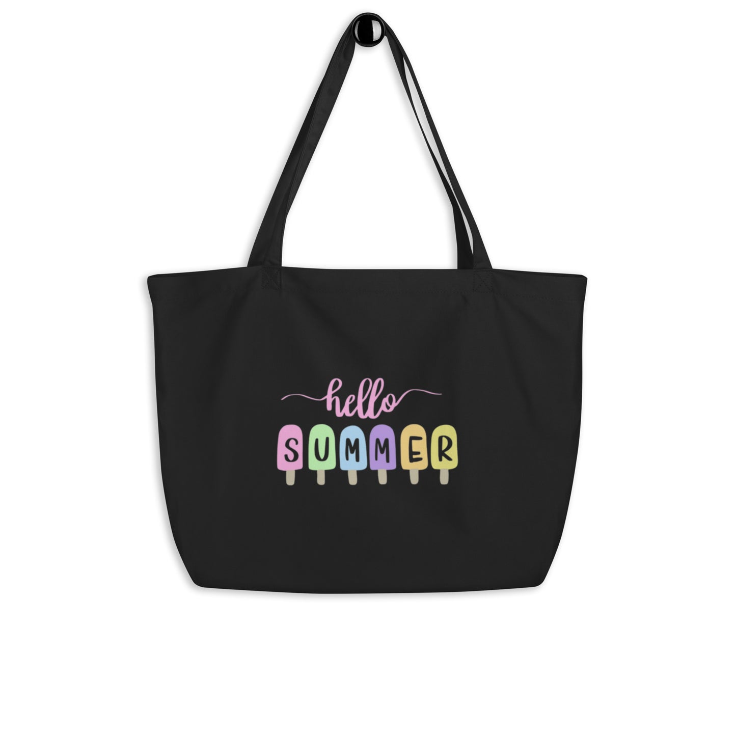 Hello Summer Large organic tote bag