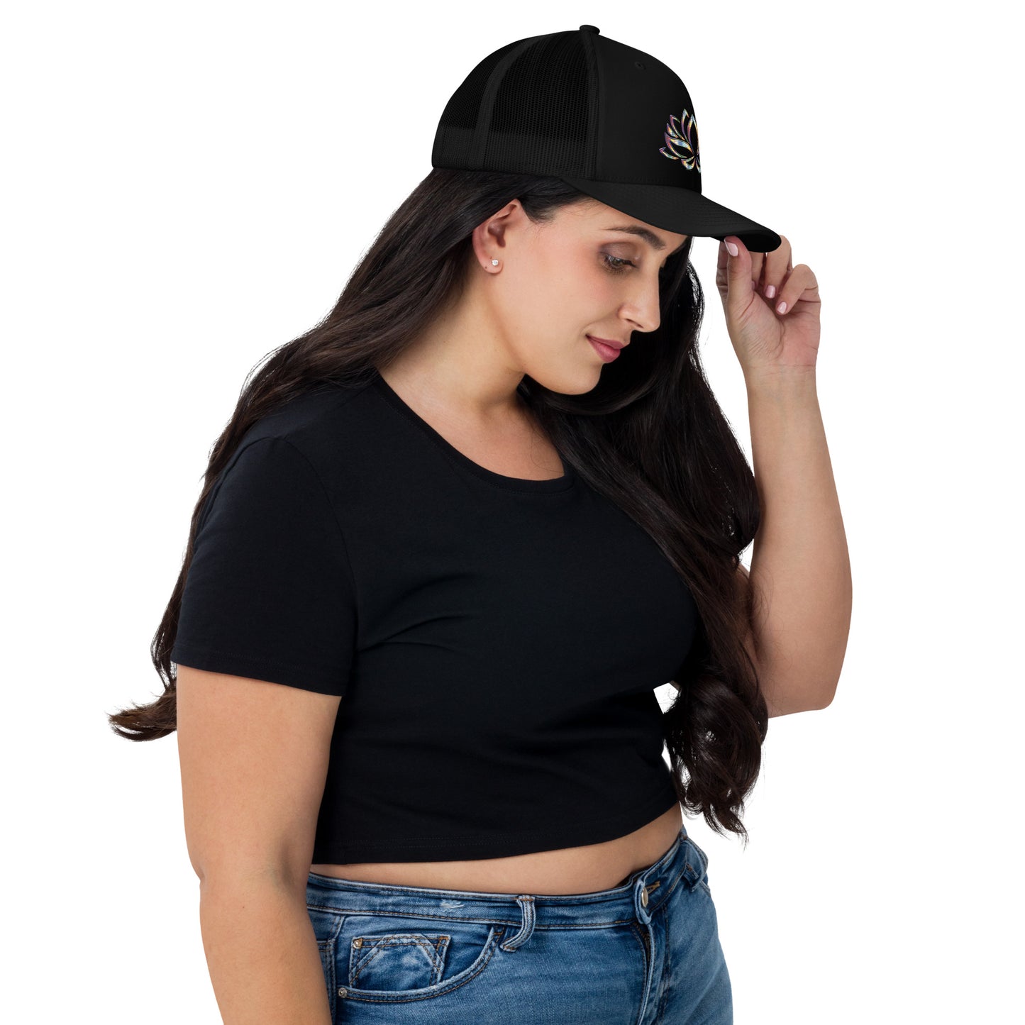 Rainbow Lotus Trucker Cap