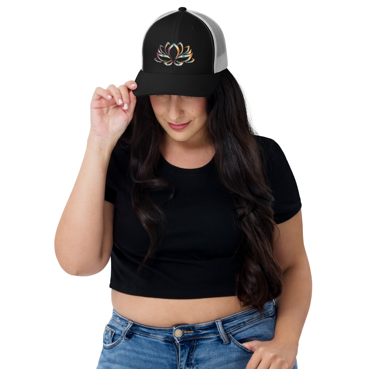 Rainbow Lotus Trucker Cap