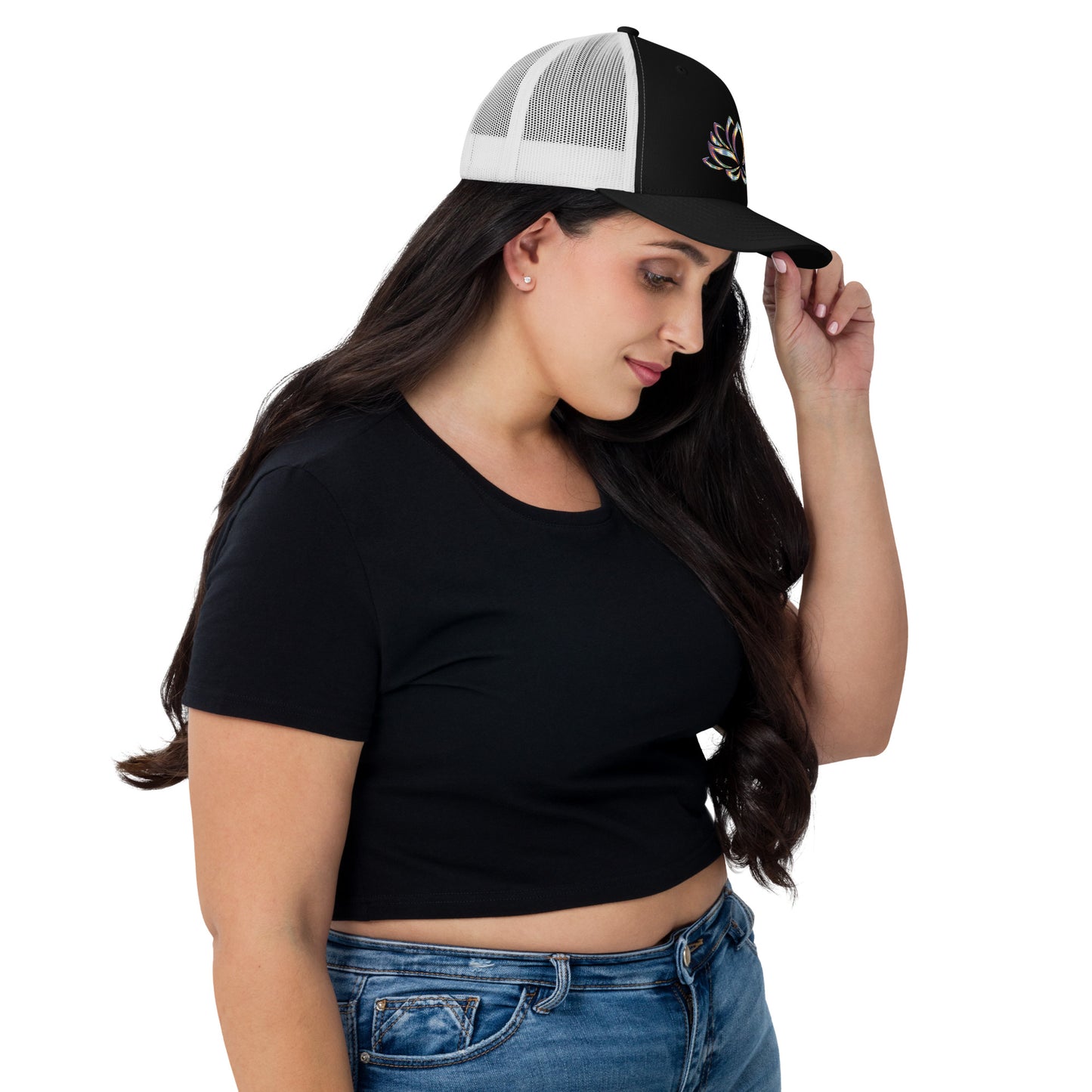 Rainbow Lotus Trucker Cap