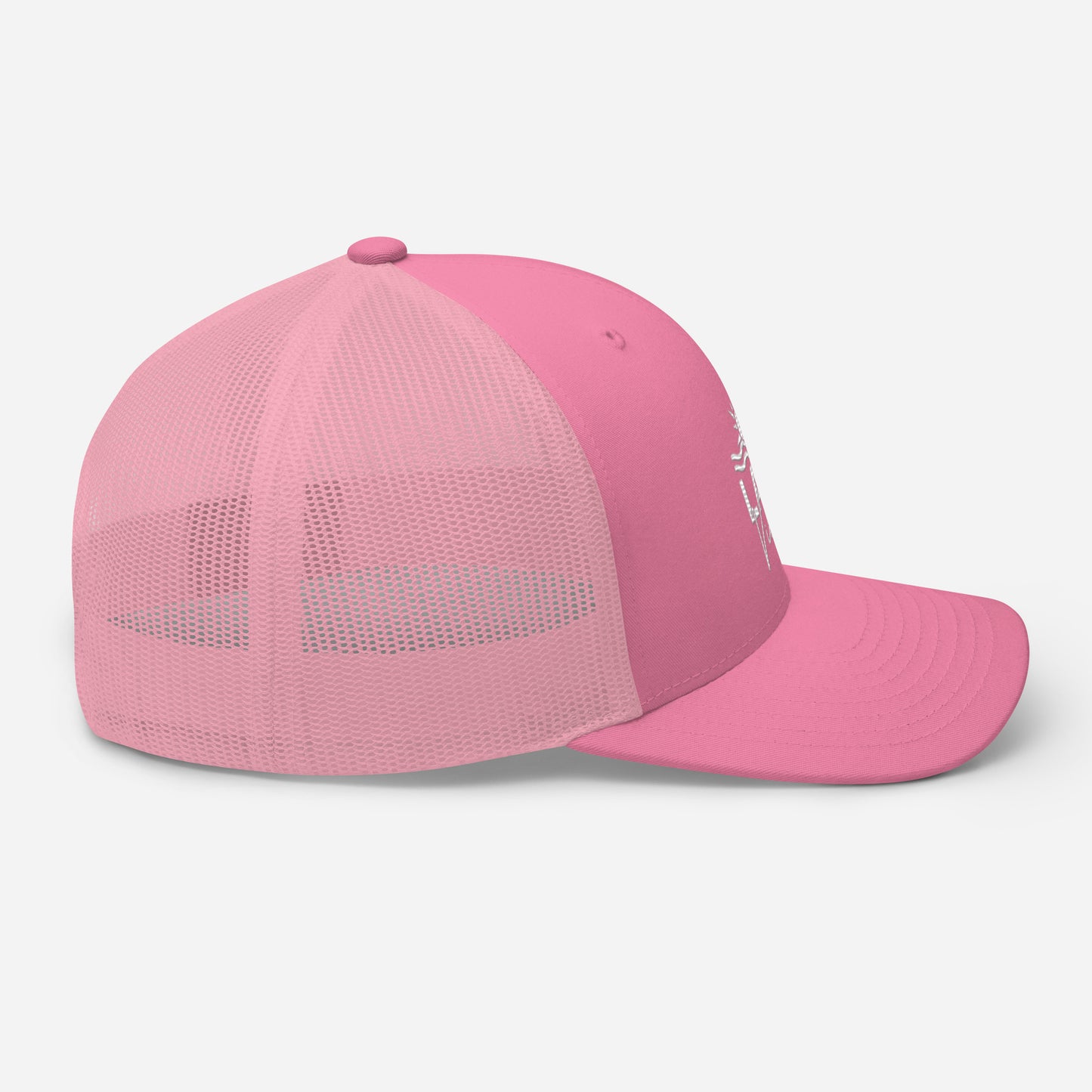 Lake Vibes Pink Trucker Cap