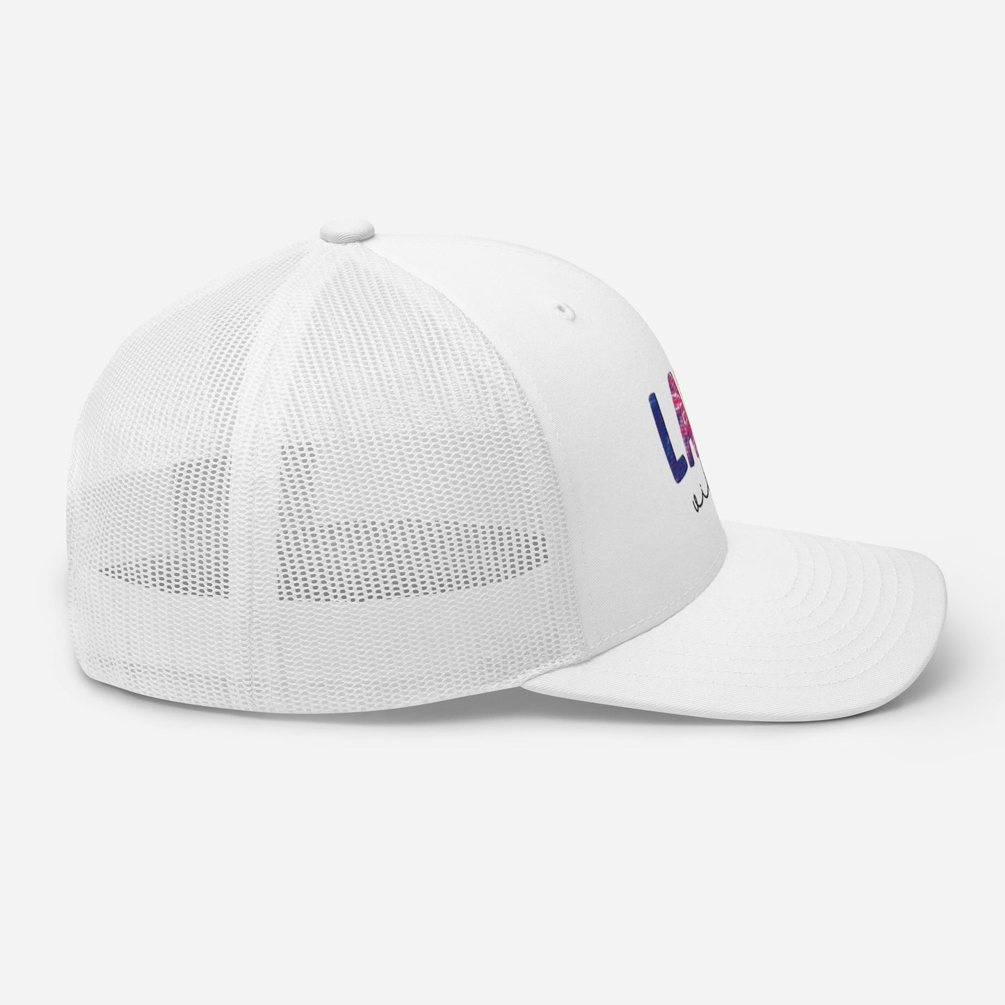 Lake Vibes White Trucker Cap
