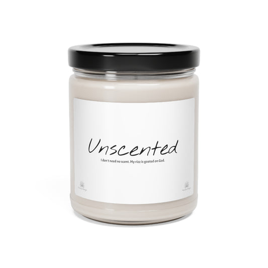 Unscented Scented Soy Candle, 9oz