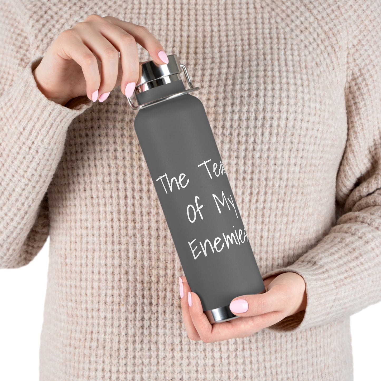 Tears Of My Enemies Copper Vacuum Insulated Bottle, 22oz