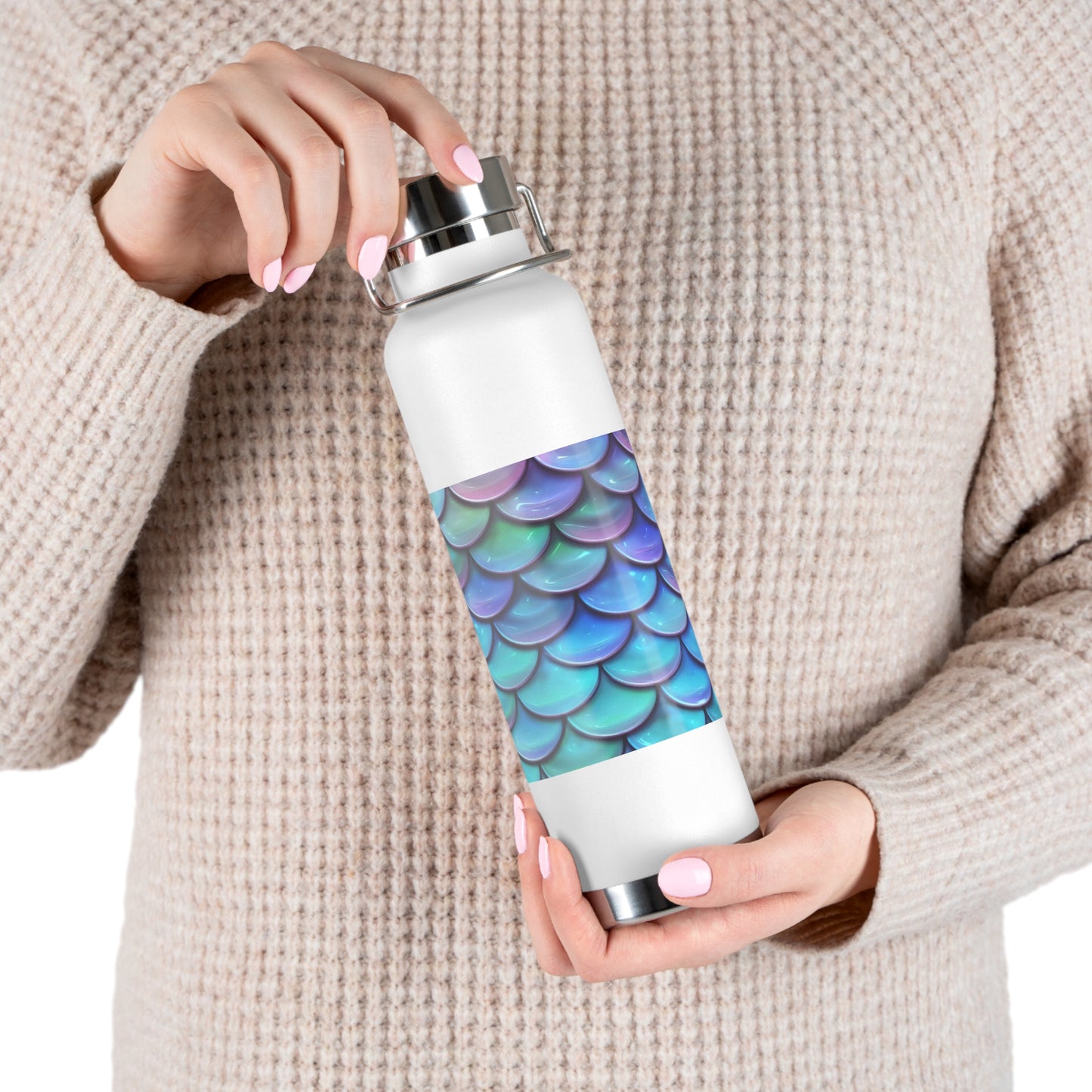 Mermaid Copper Vacuum Insulated Bottle, 22oz