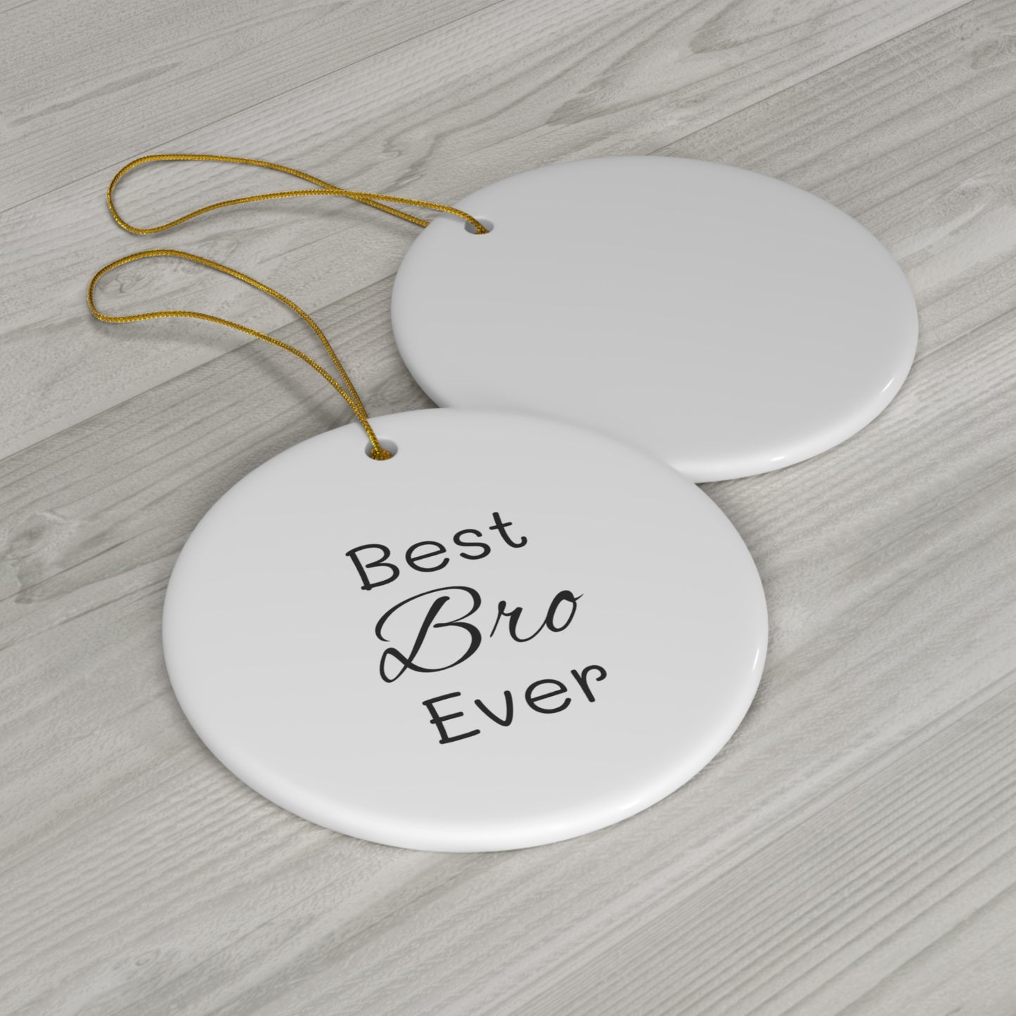 Best Bro Ceramic Ornament, 4 Shapes