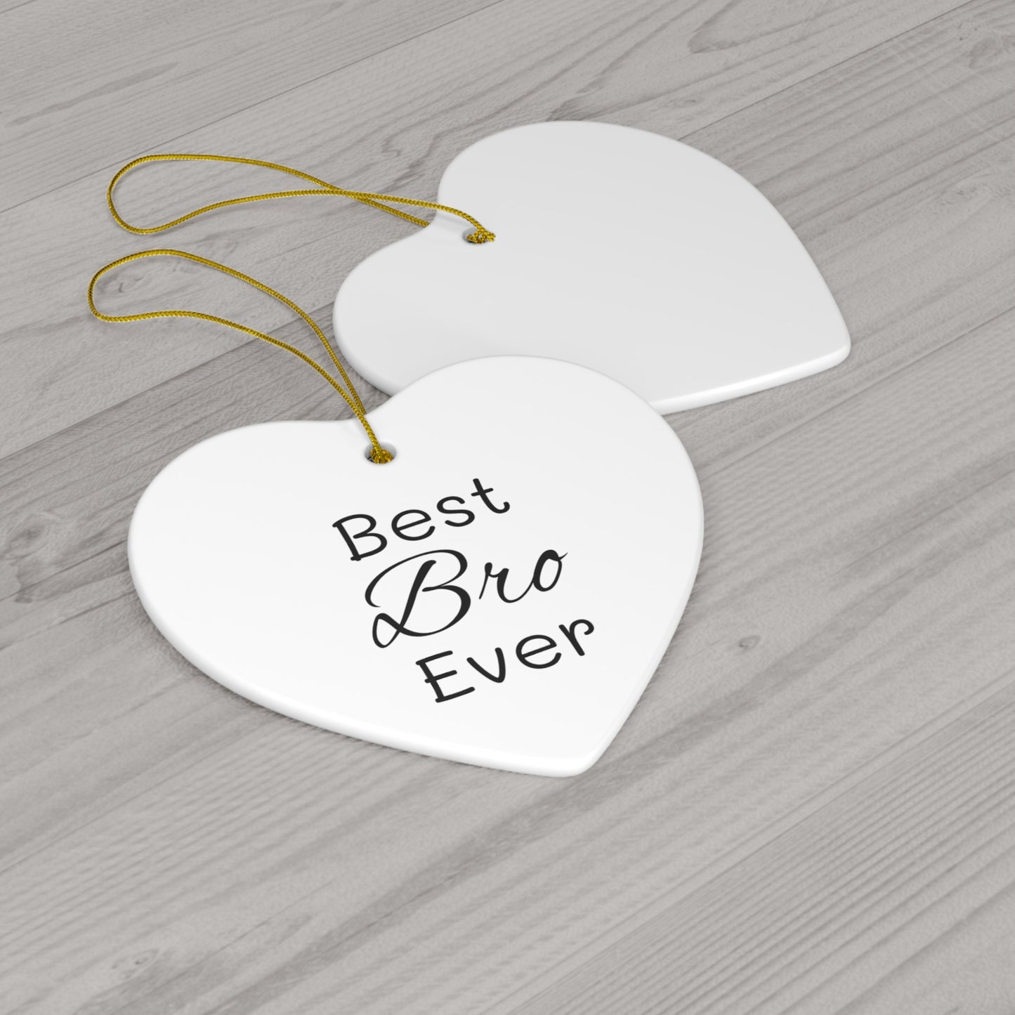 Best Bro Ceramic Ornament, 4 Shapes