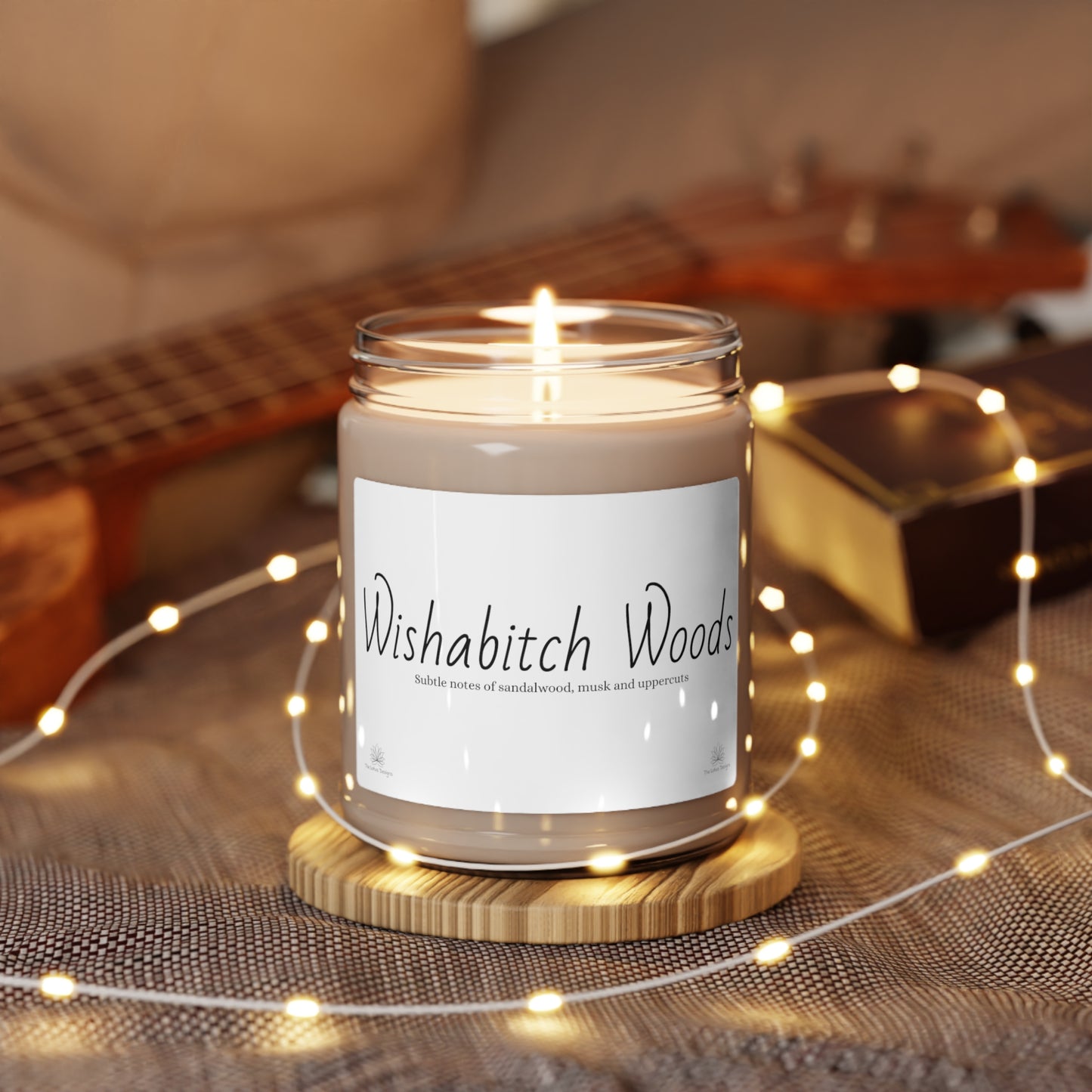 Wishabitch Woods Scented Soy Candle, 9oz