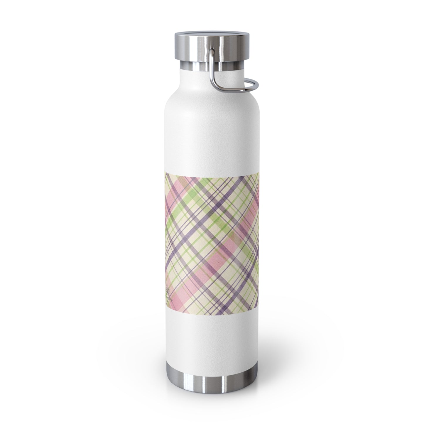 Pretty Plaid Copper Vacuum Insulated Bottle, 22oz