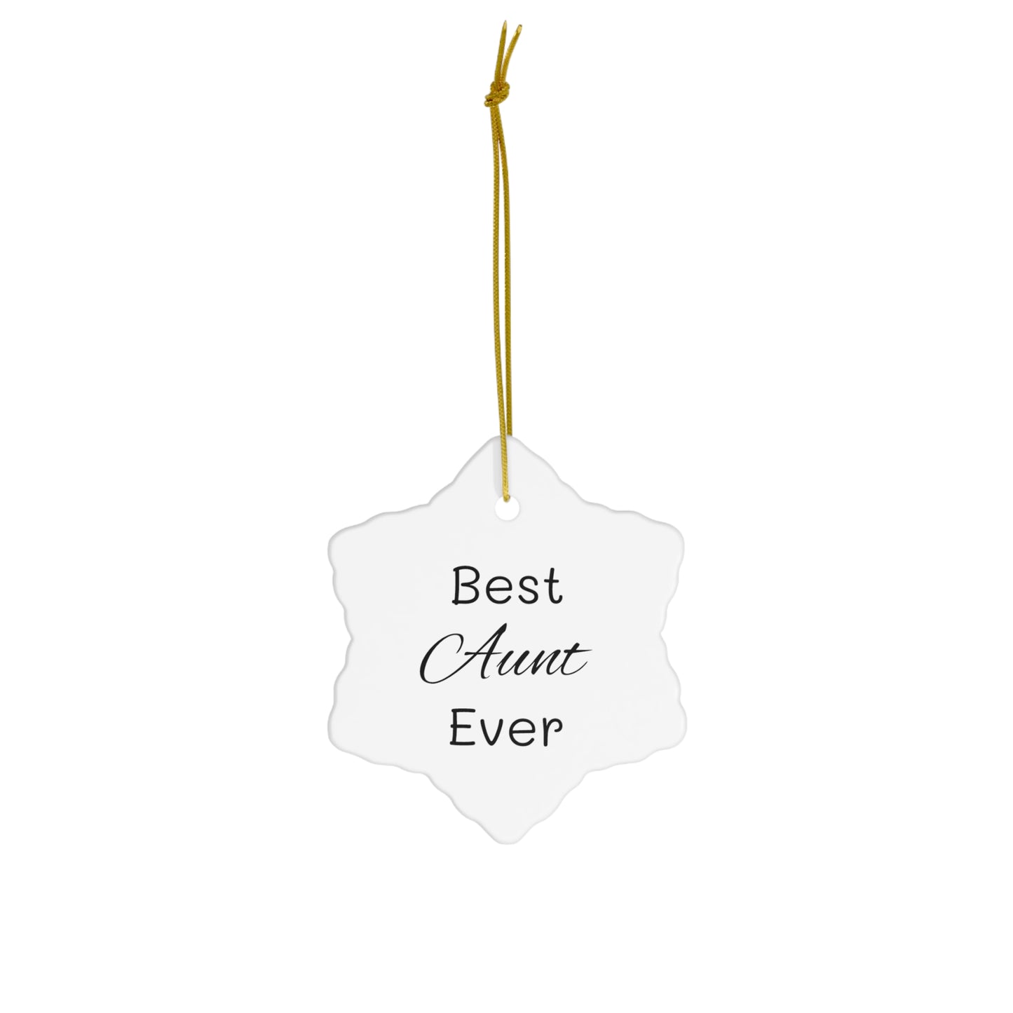 Best Aunt Ceramic Ornament, 4 Shapes