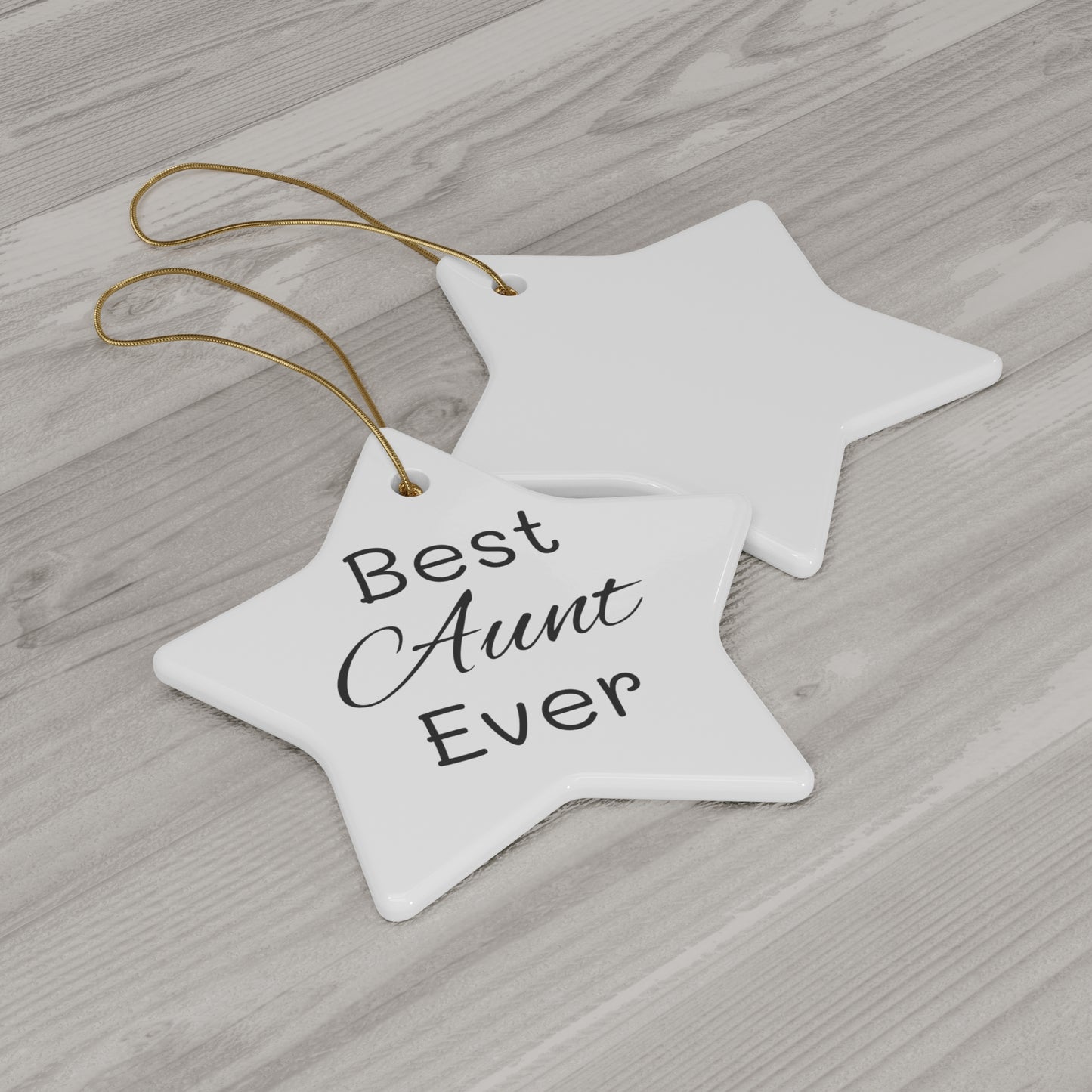 Best Aunt Ceramic Ornament, 4 Shapes