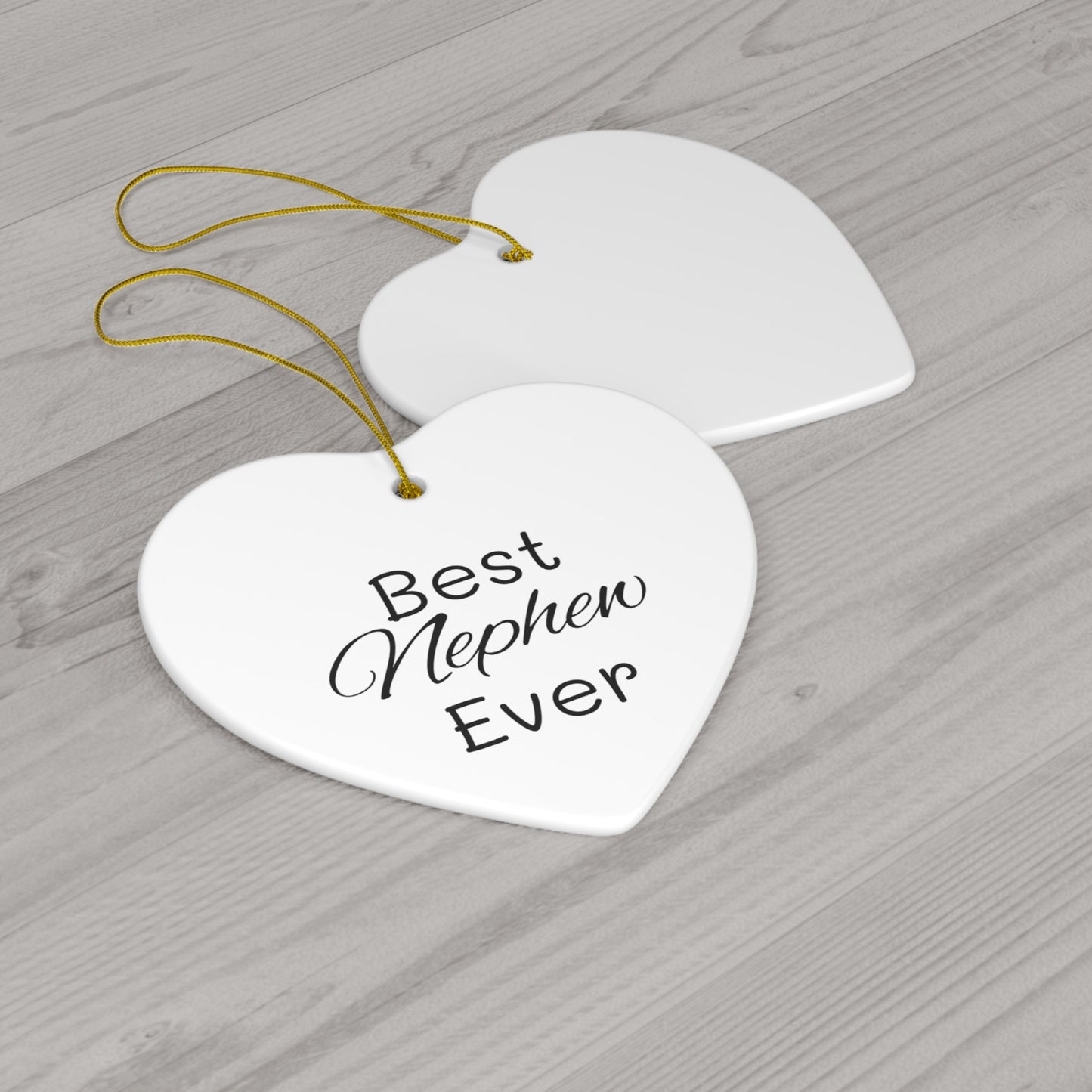 Best Nephew Ceramic Ornament, 4 Shapes