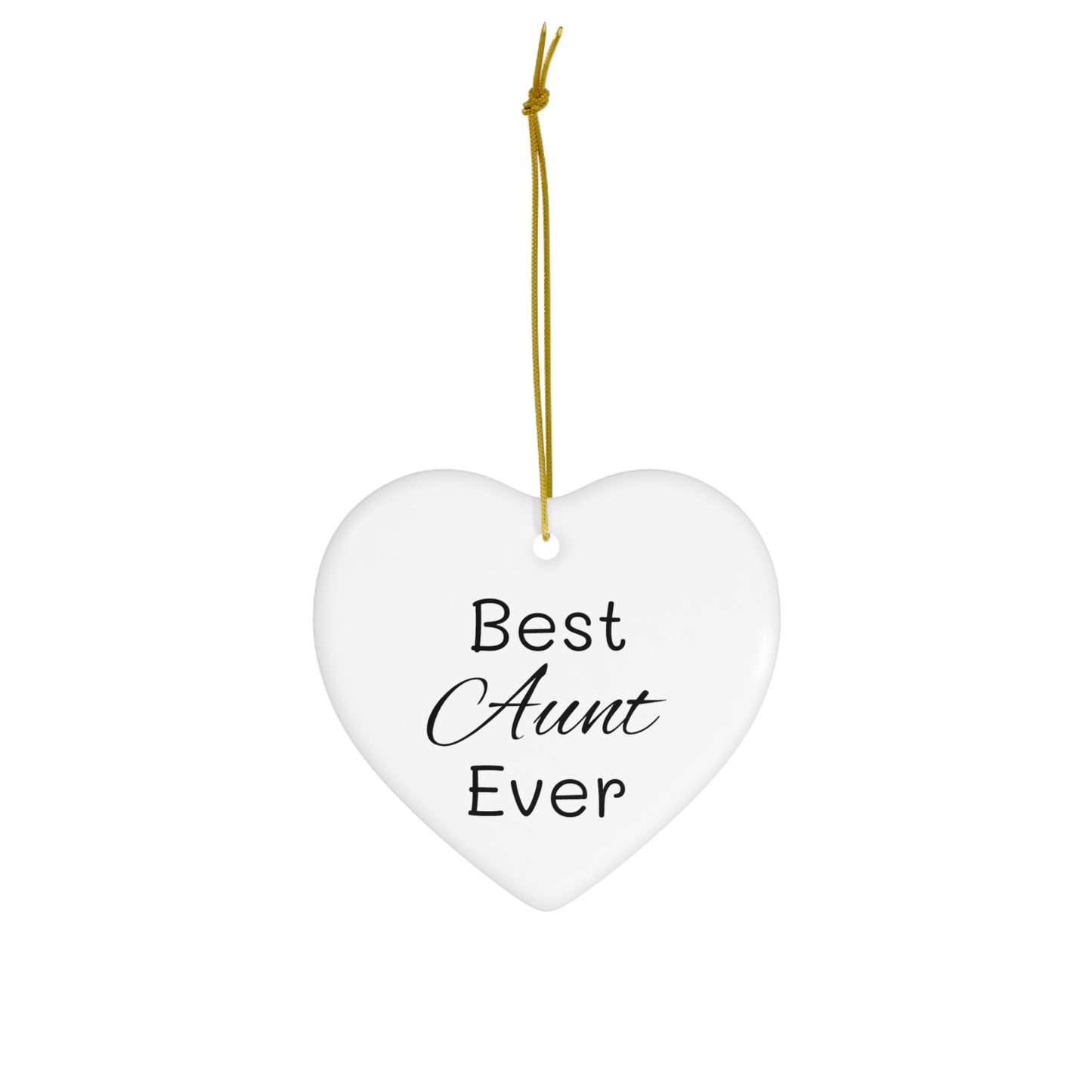 Best Aunt Ceramic Ornament, 4 Shapes