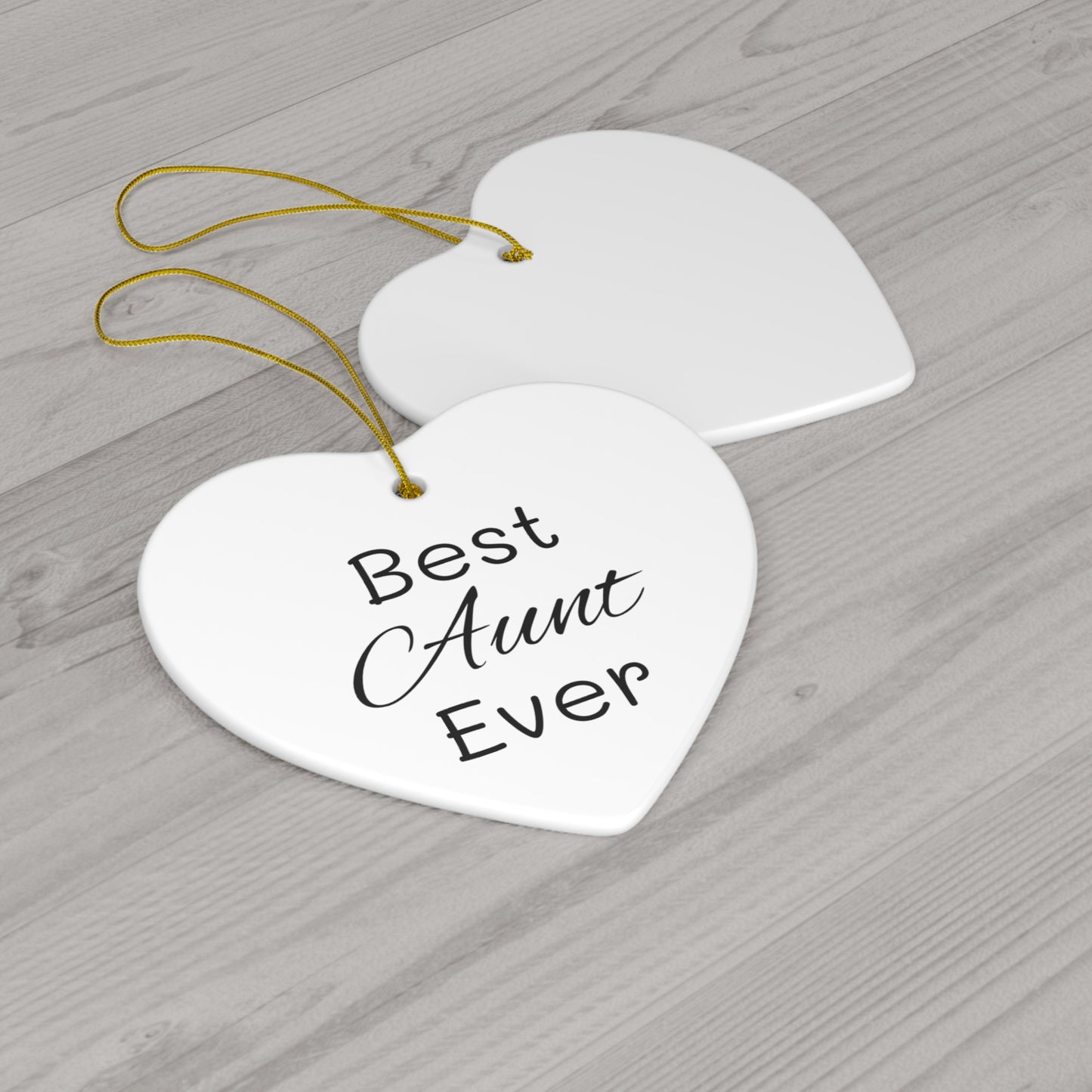 Best Aunt Ceramic Ornament, 4 Shapes