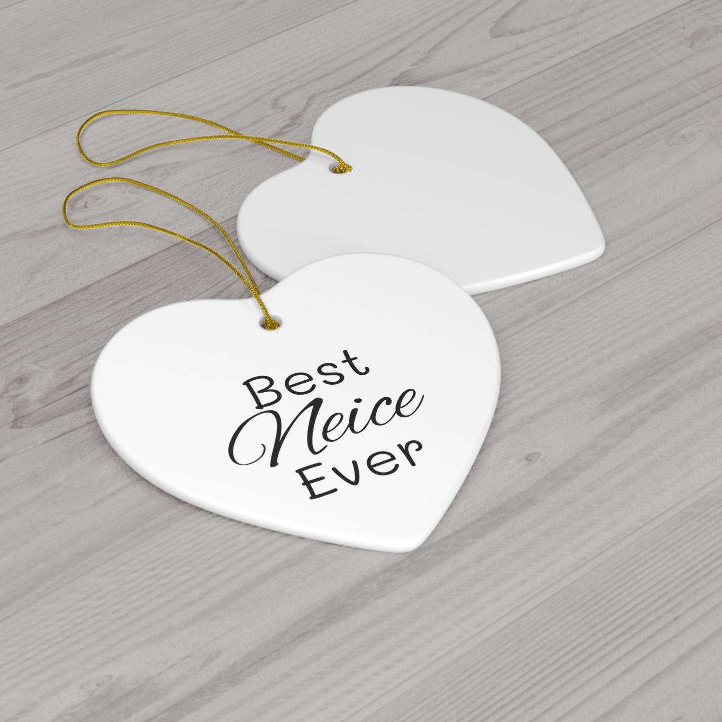 Best Neice Ceramic Ornament, 4 Shapes