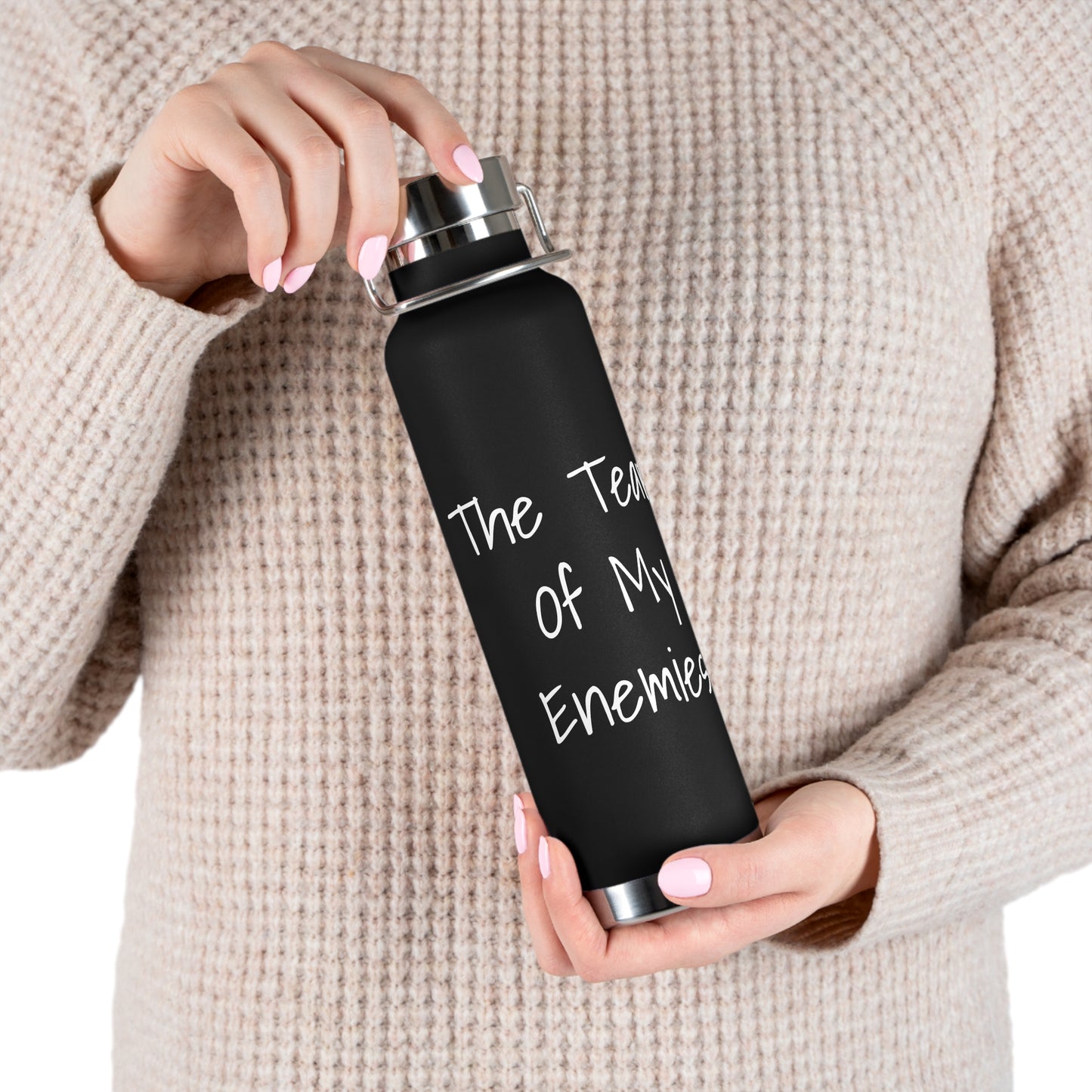 Tears Of My Enemies Copper Vacuum Insulated Bottle, 22oz