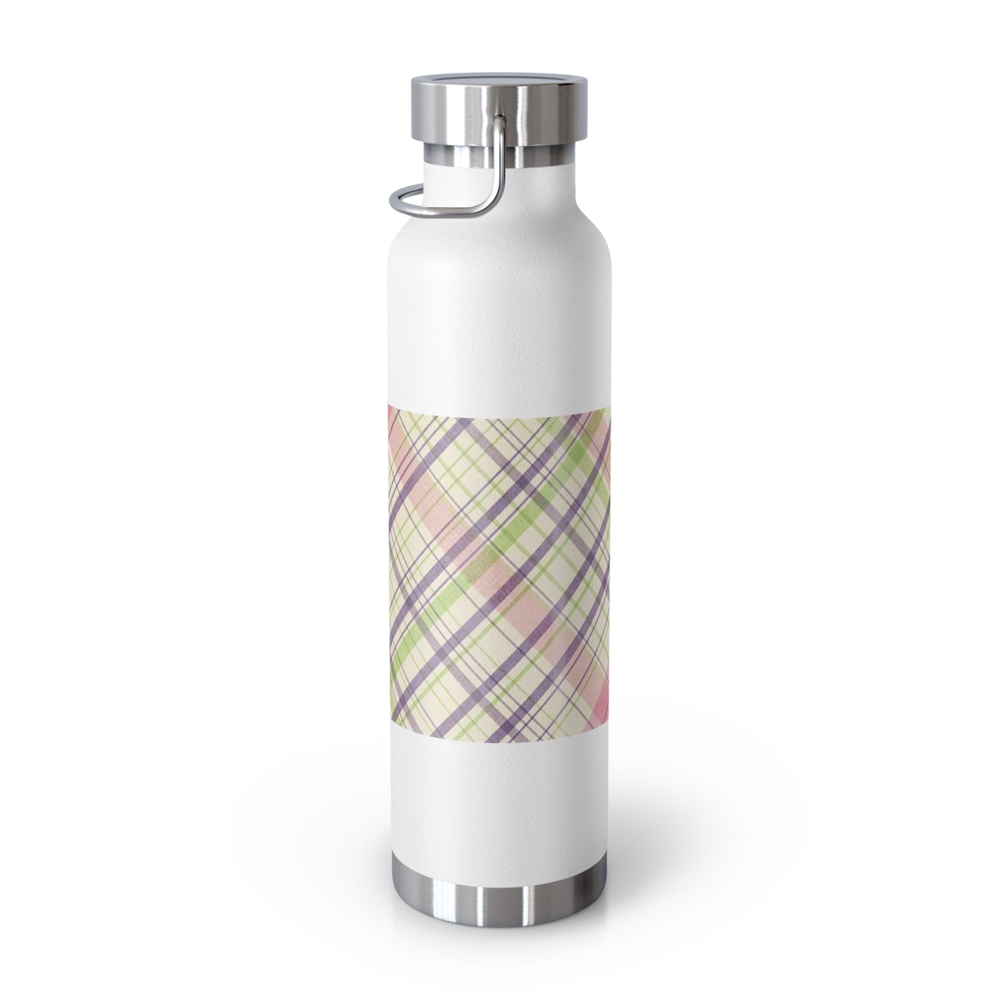 Pretty Plaid Copper Vacuum Insulated Bottle, 22oz