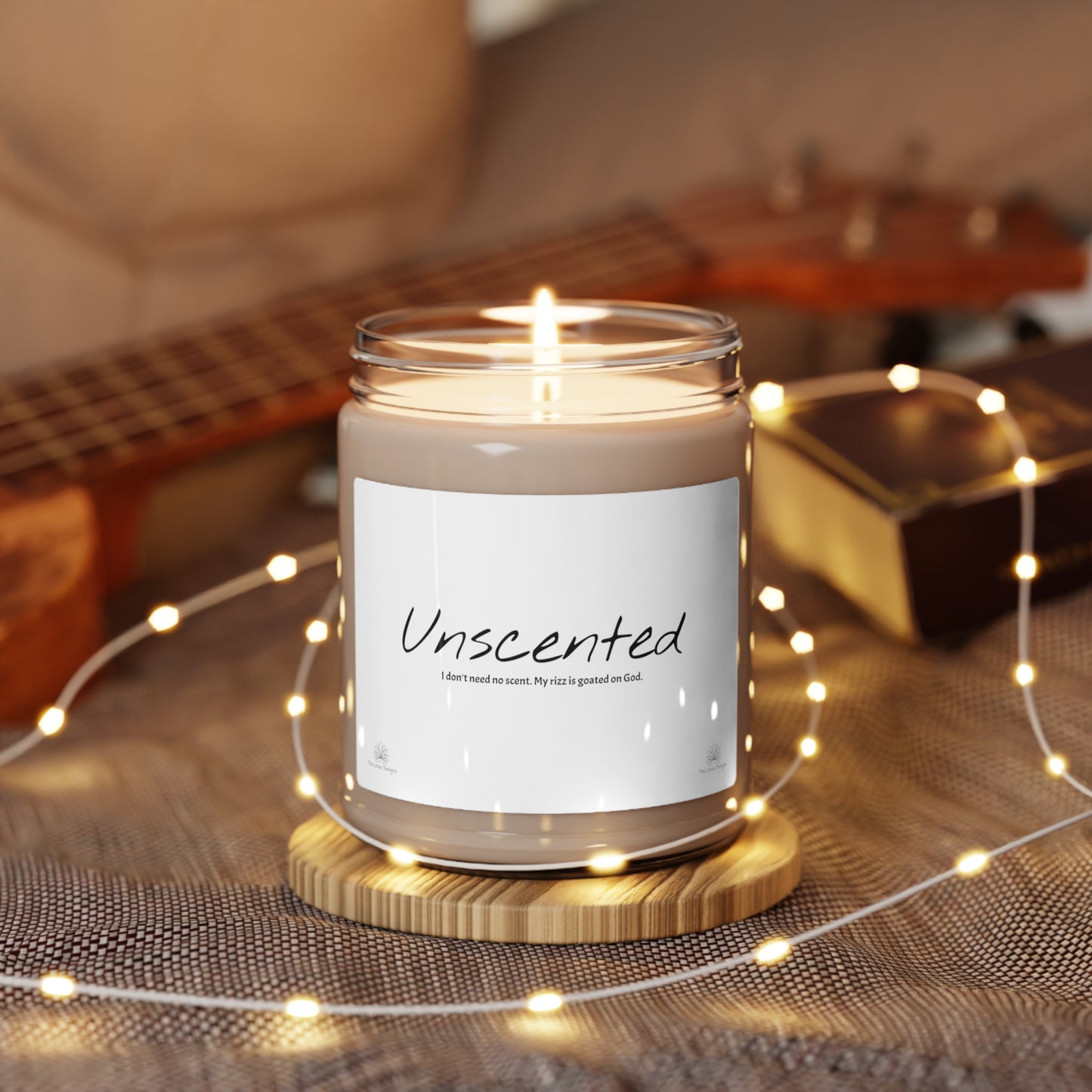 Unscented Scented Soy Candle, 9oz