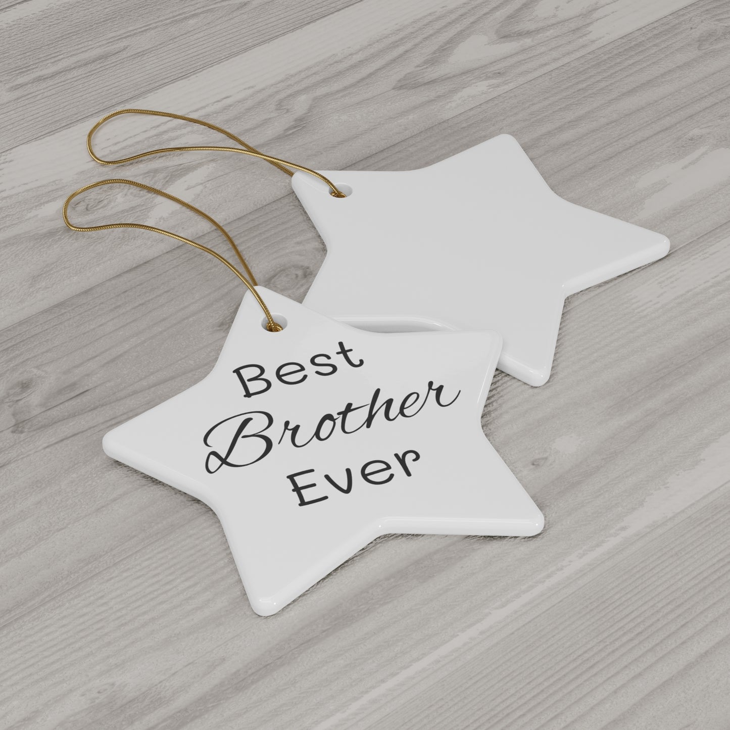 Best Brother Ceramic Ornament, 4 Shapes