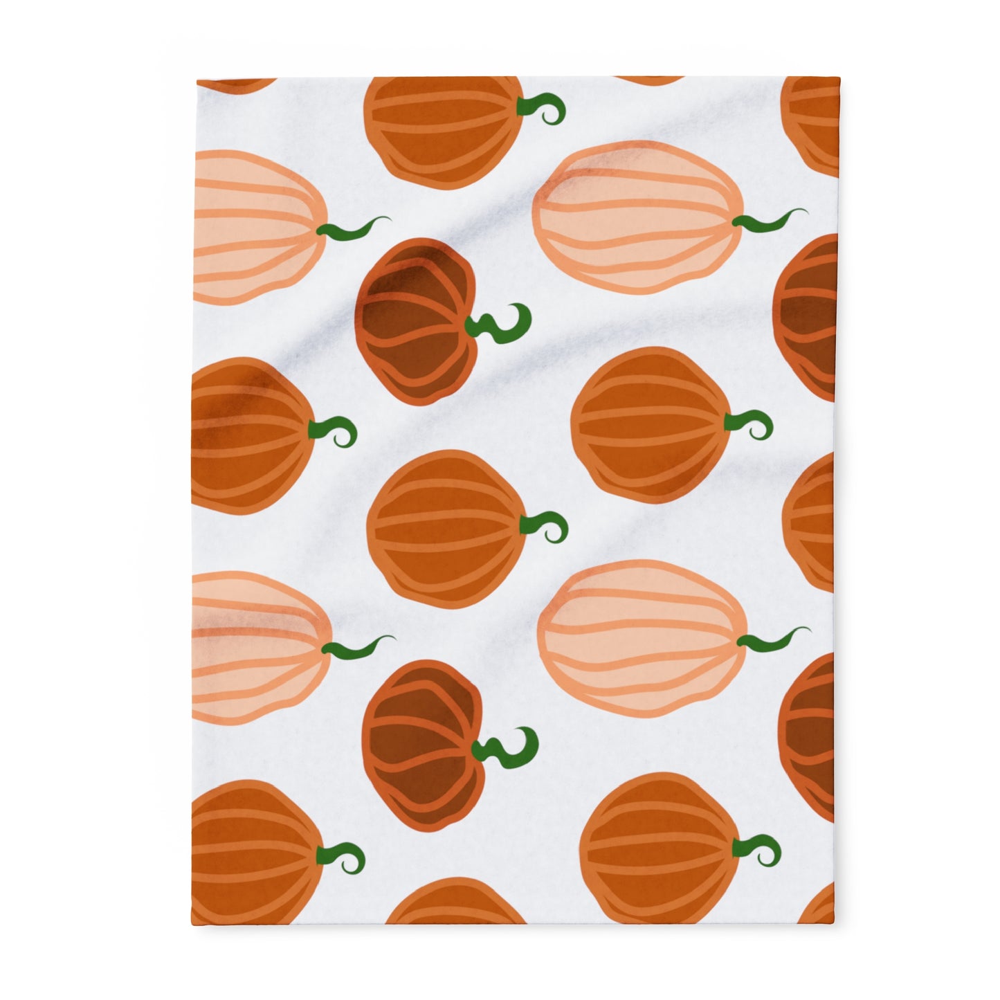 Pumpkin Print Arctic Fleece Blanket