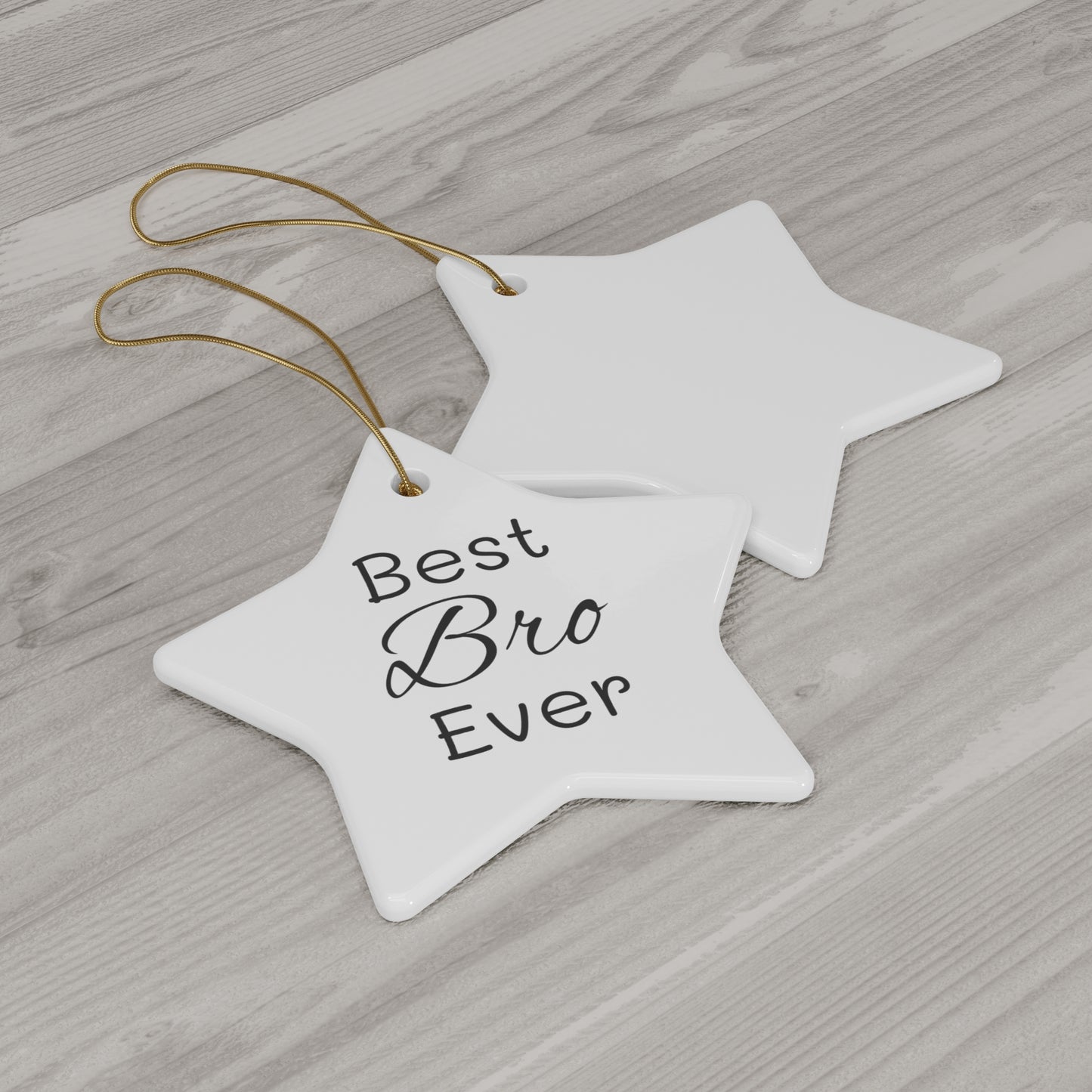 Best Bro Ceramic Ornament, 4 Shapes