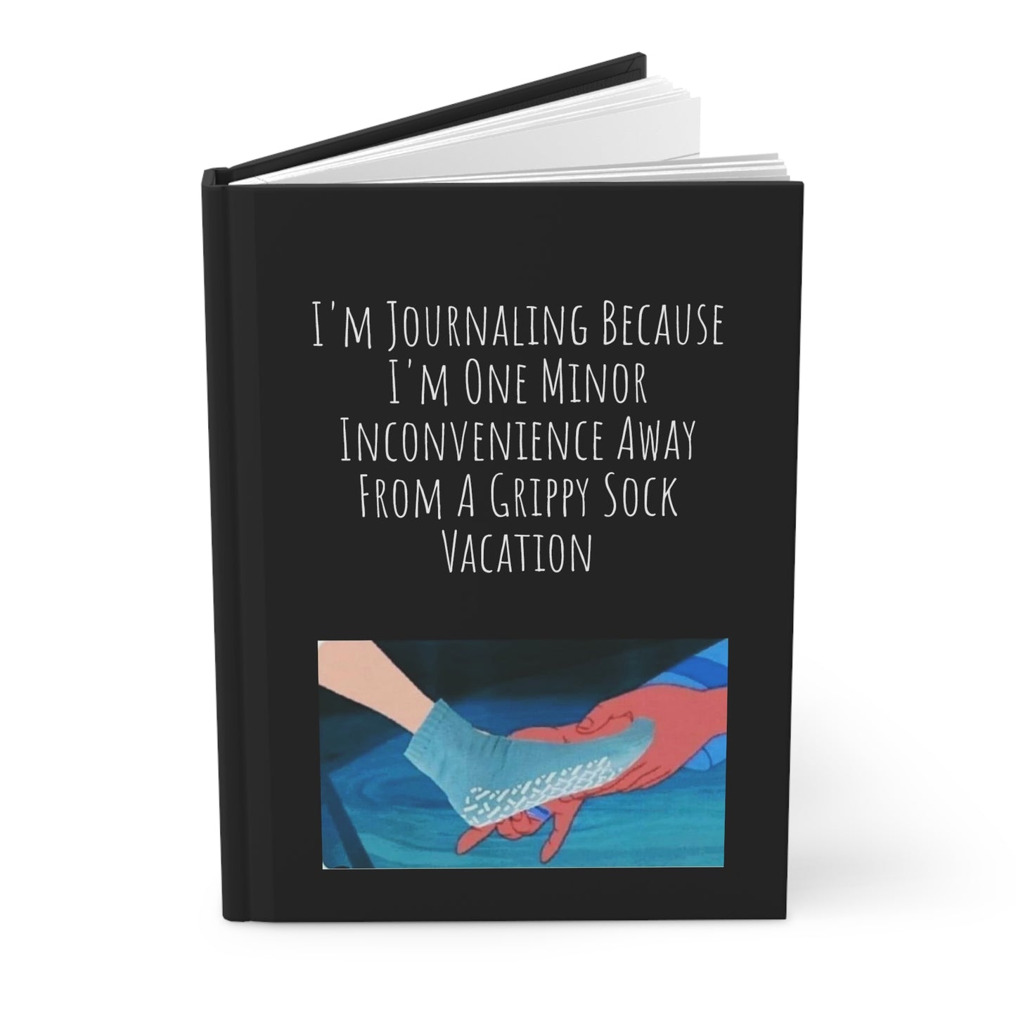 Grippy Sock Vacay Hardcover Journal Matte