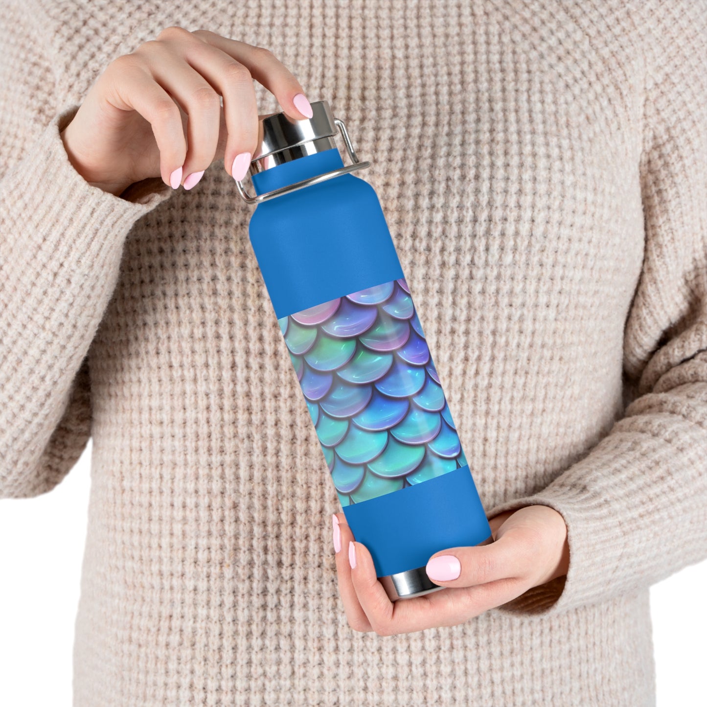 Mermaid Copper Vacuum Insulated Bottle, 22oz