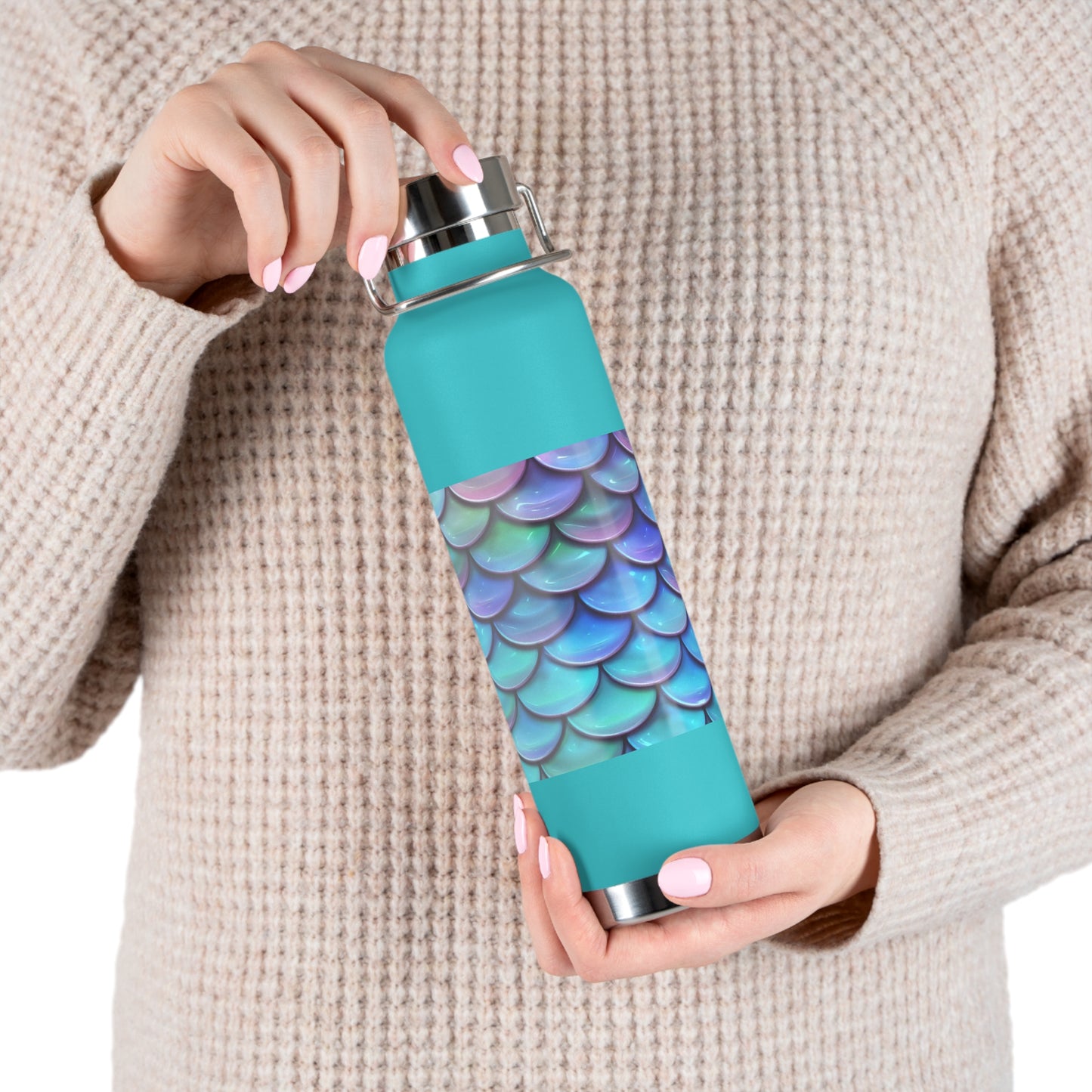 Mermaid Copper Vacuum Insulated Bottle, 22oz