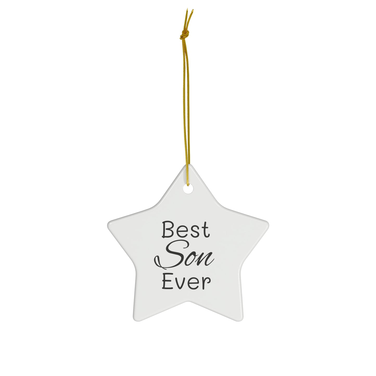 Best Son Ceramic Ornament, 4 Shapes