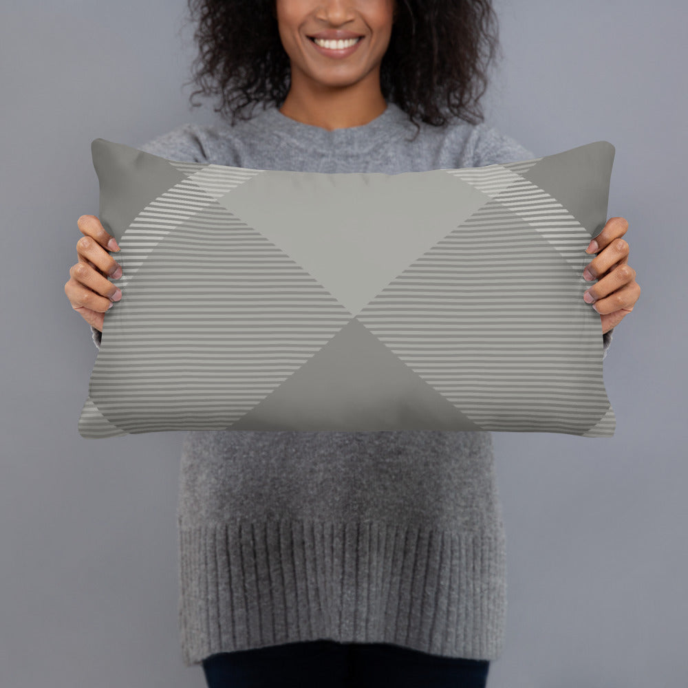 Grayscale Lumbar Pillow