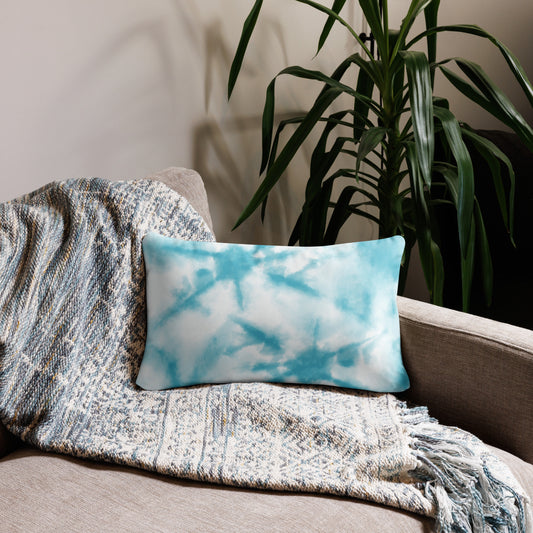 Blue Tie Dye Basic Pillow