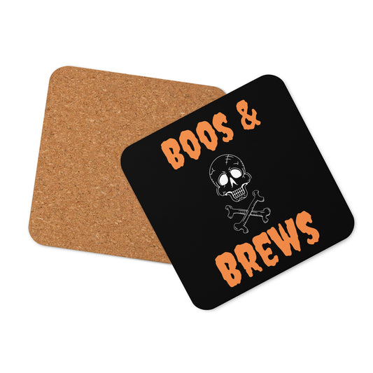 Boos & Brews Cork-back coaster