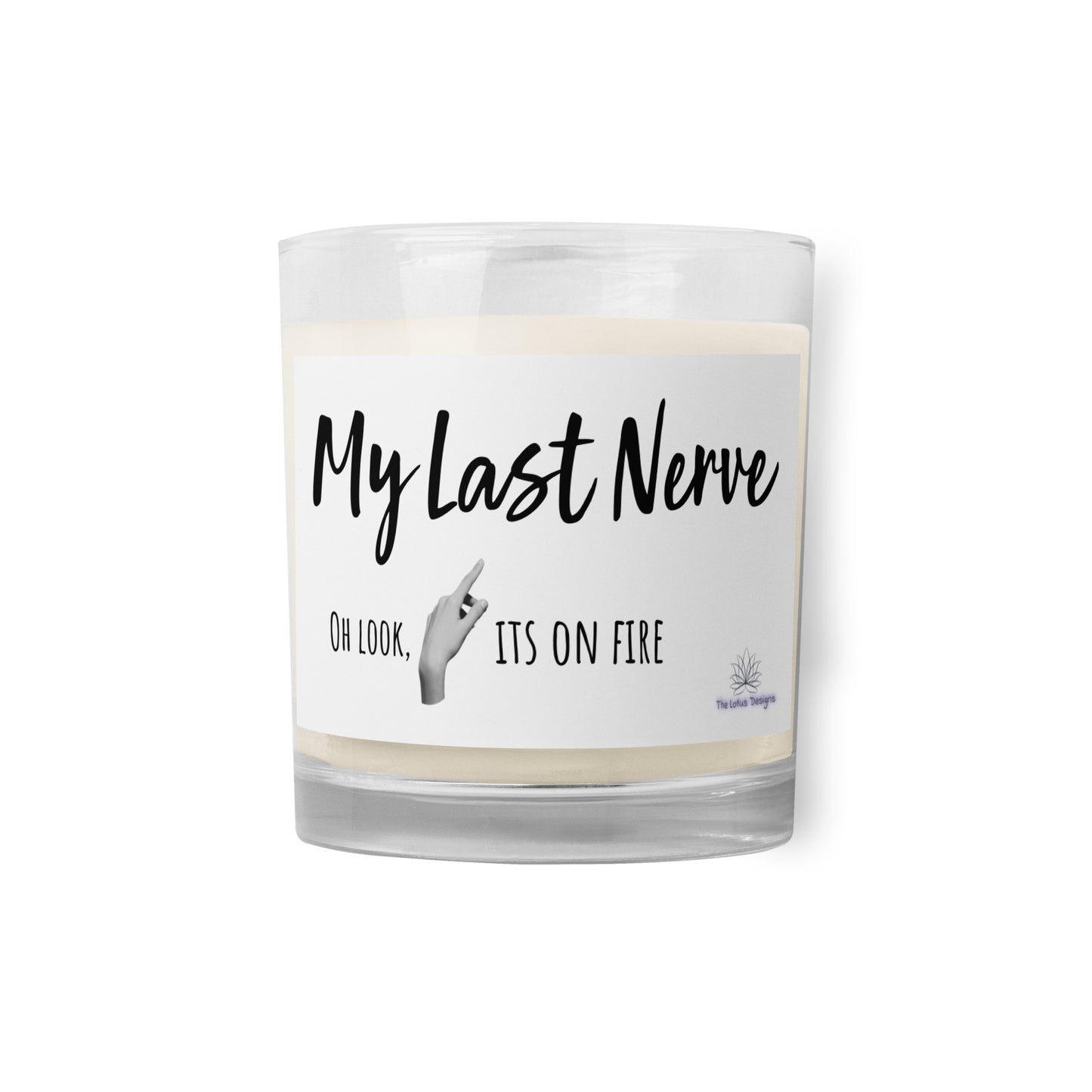 Last Nerve Glass jar soy wax candle