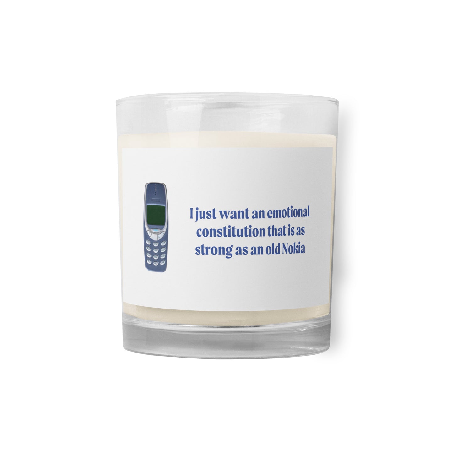 Nokia Glass jar soy wax candle