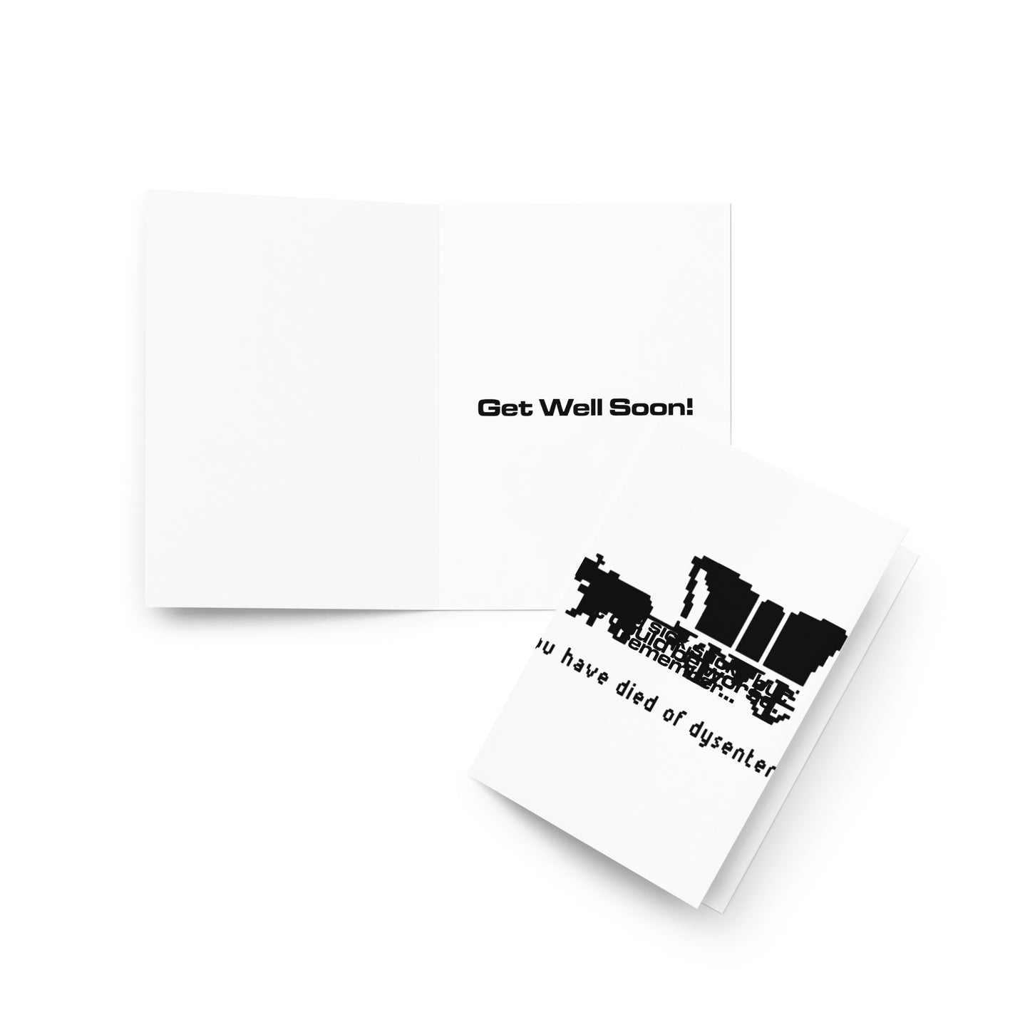 Oregon Trail Get Well Soon Greeting card