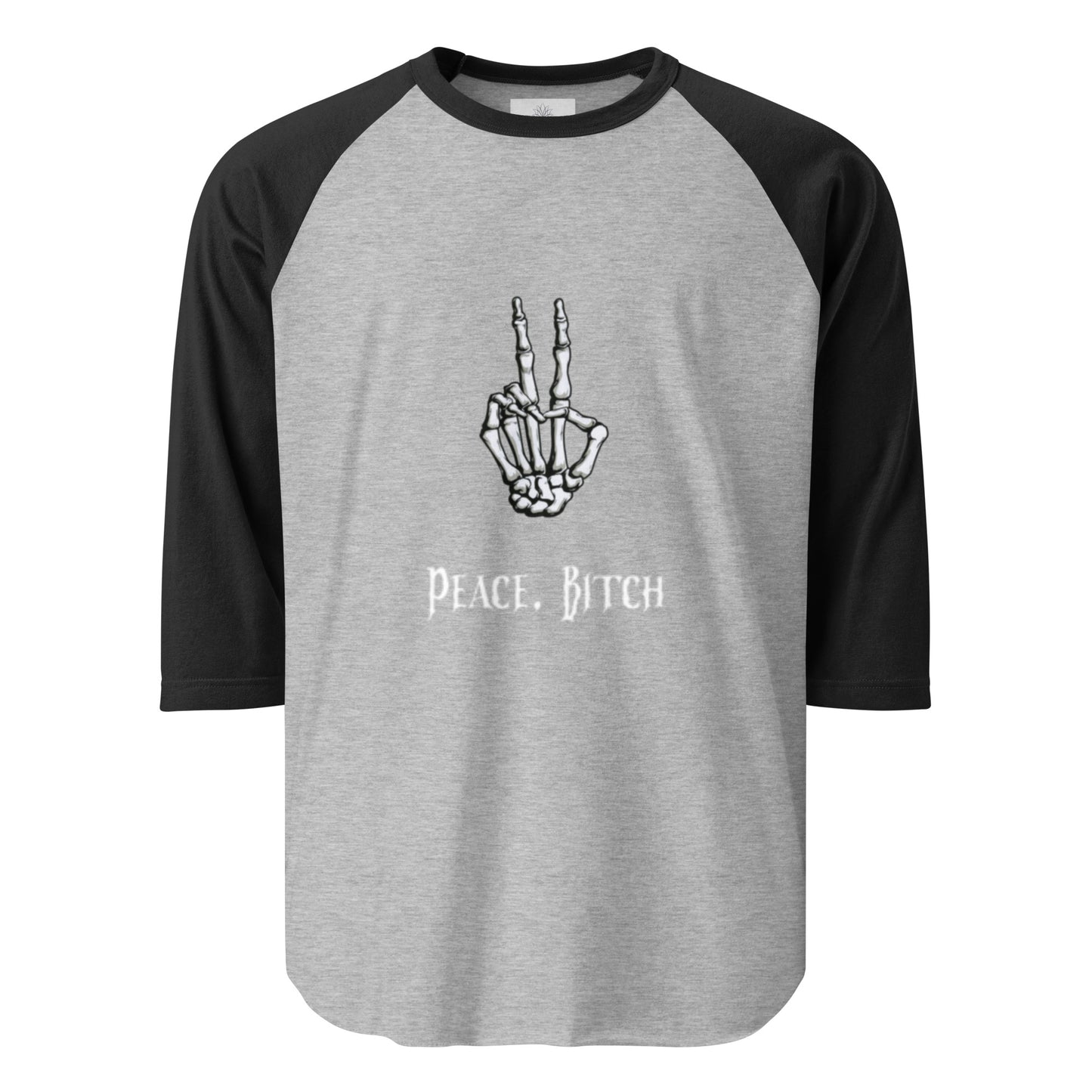 Peace, Bitch 3/4 sleeve raglan shirt