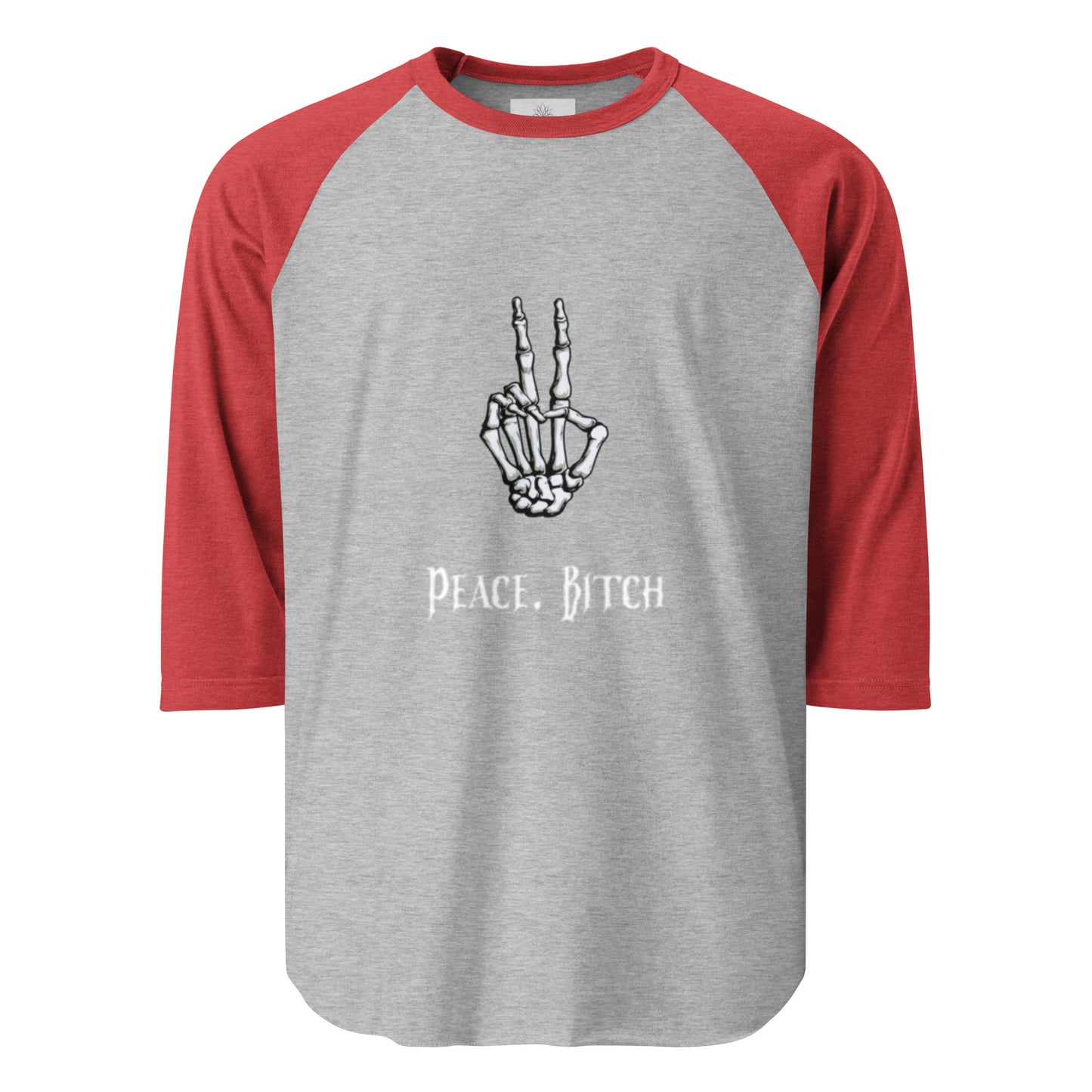 Peace, Bitch 3/4 sleeve raglan shirt