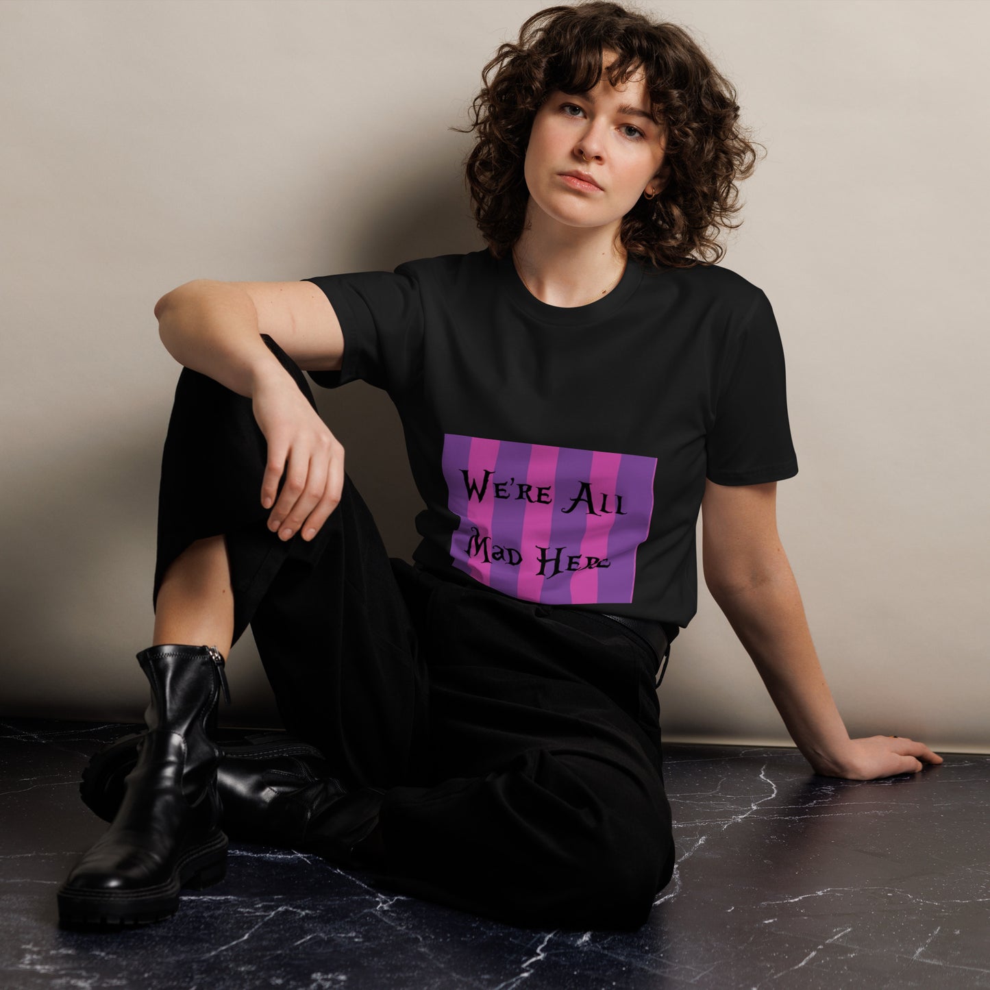 We're All Mad Here Unisex premium t-shirt