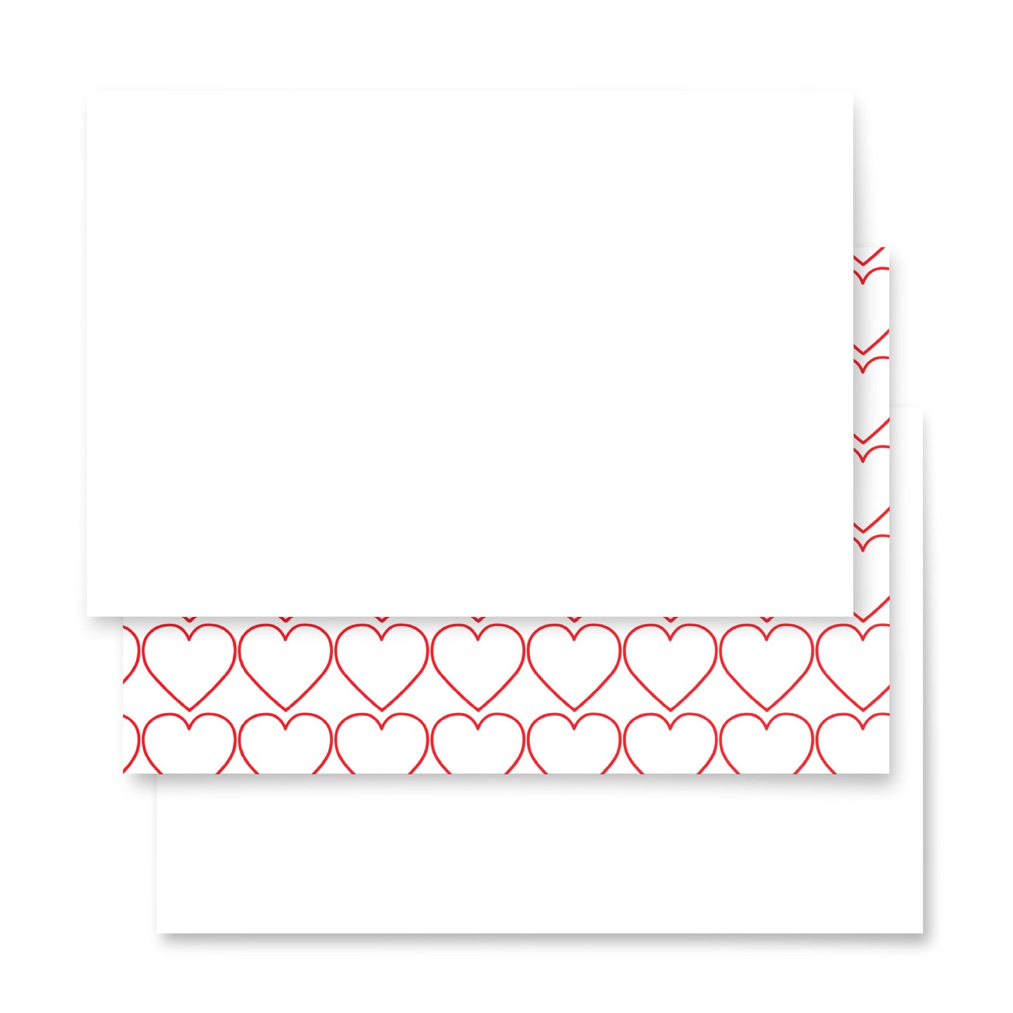 Red Heart Wrapping paper sheets