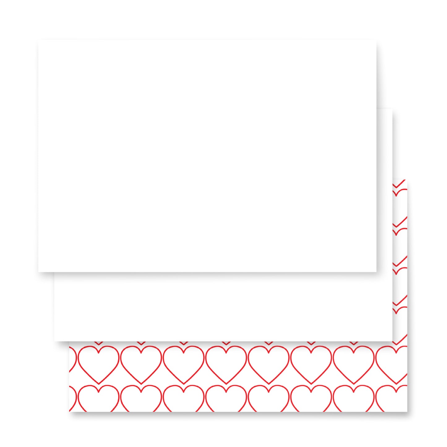 Red Heart Wrapping paper sheets